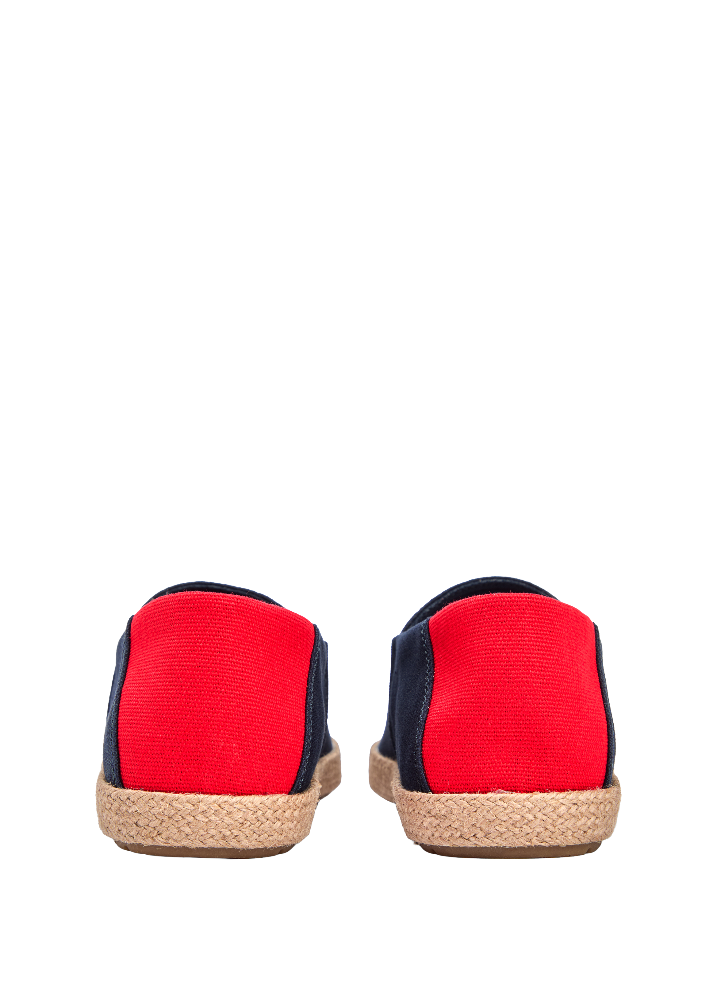 Espadrilles à logo en coton TOMMY HILFIGER Bleu
