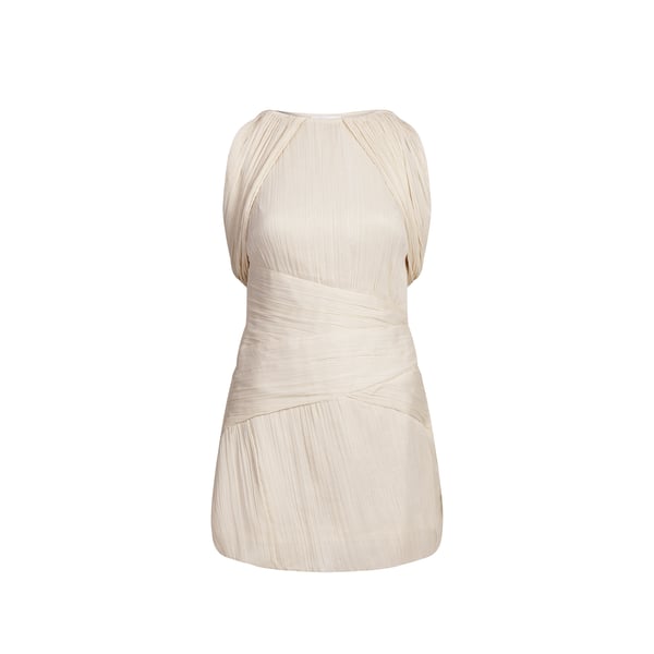 Robe courte sans manches plissée Tssvea Robe courte sans manches plissée Tssvea
