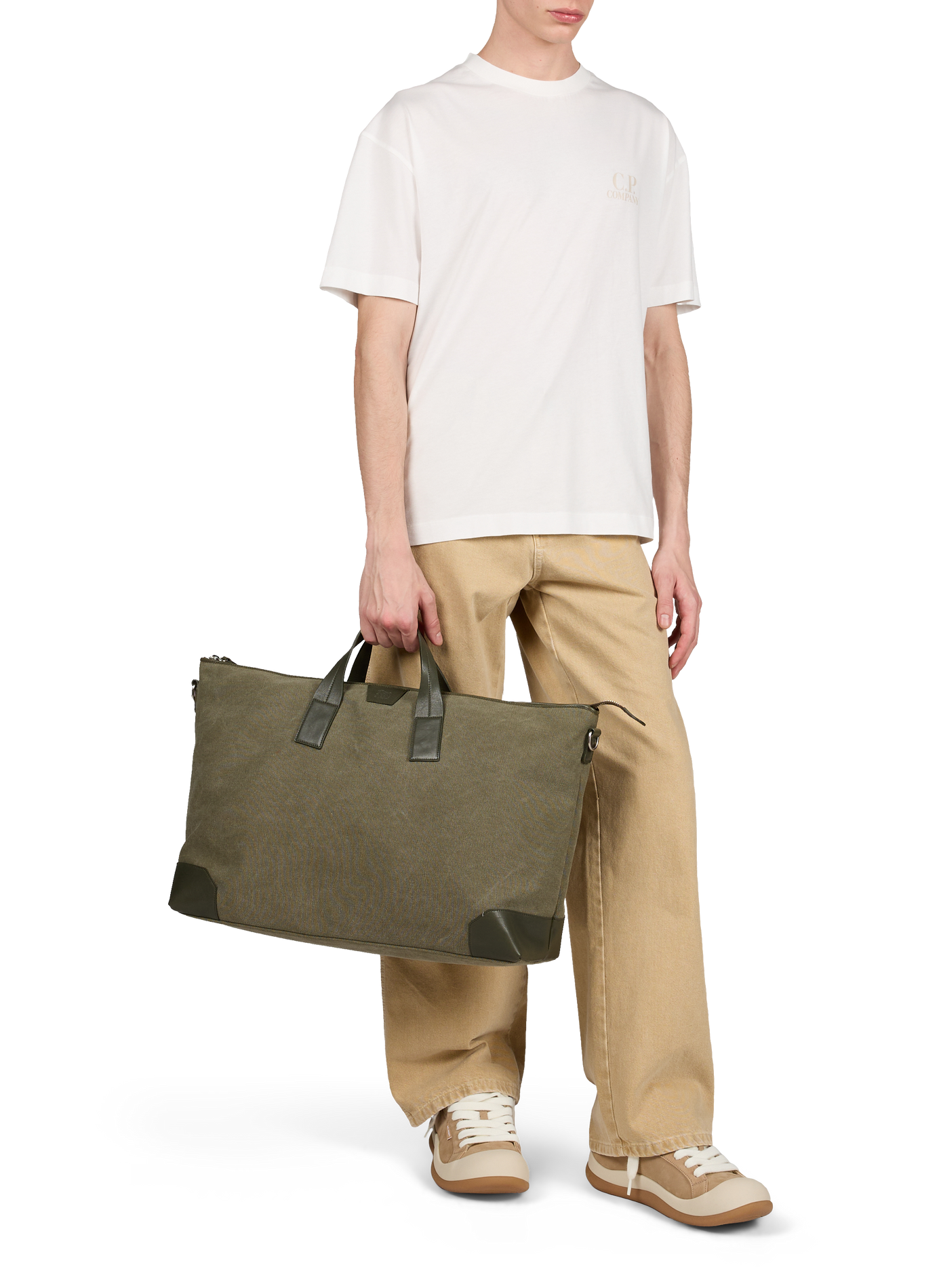 Cotton Logo T-shirt CP COMPANY White