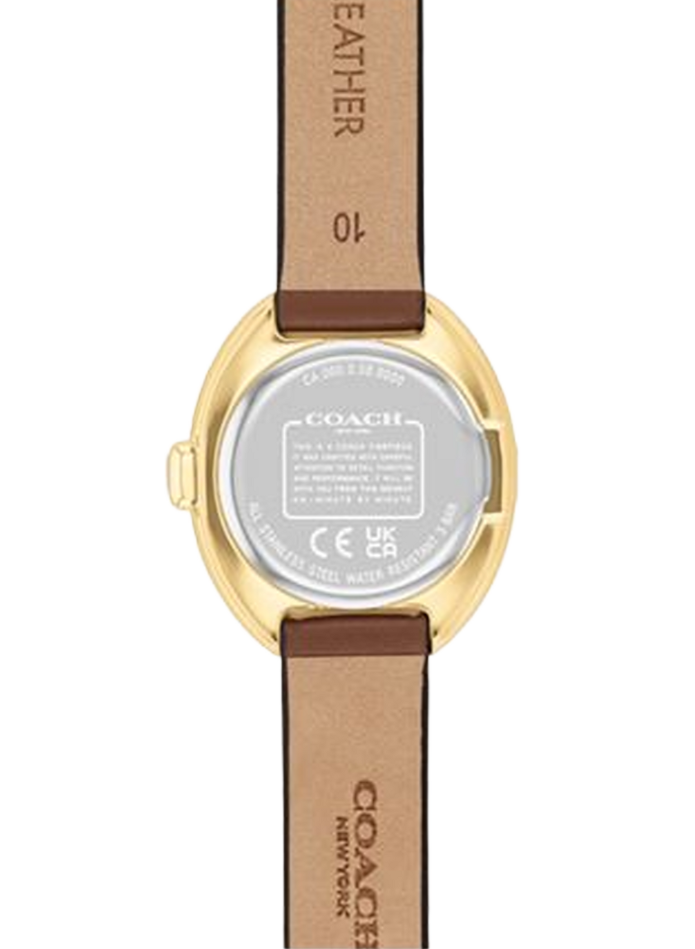 Montre quartz Sammy en cuir COACH MONTRES Marron