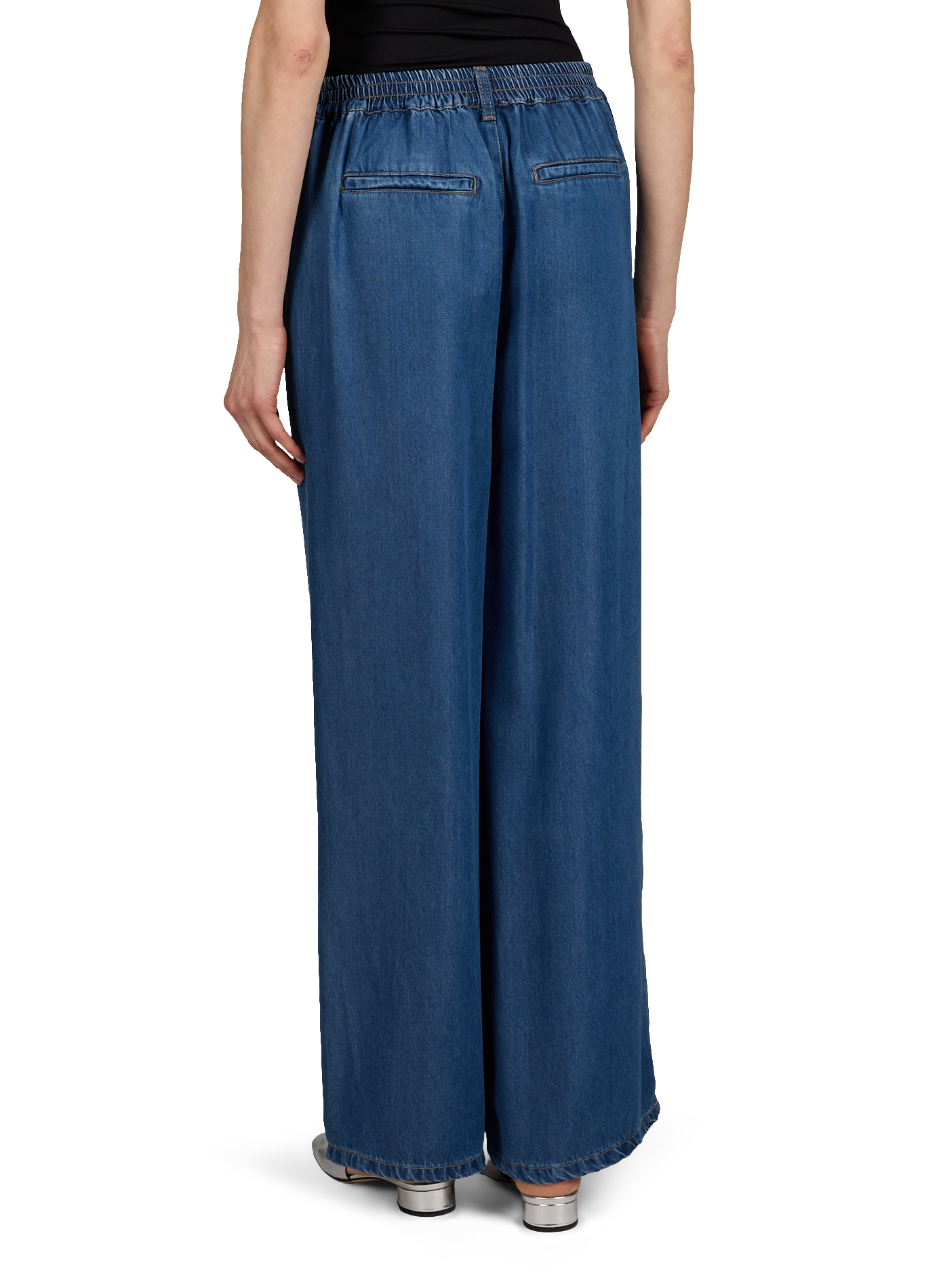 Jean fluide taille élastique OBJECT Bleu