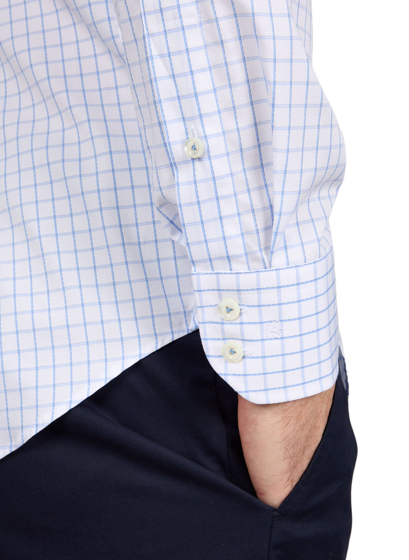 Check cotton Shirt VAN LAACK Blue