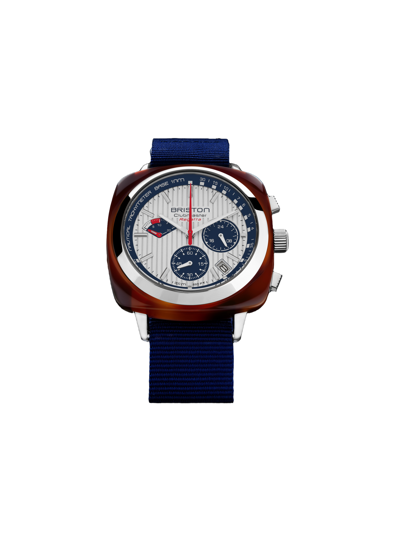 Montre Clubmaster Regatta en nylon BRISTON Marron