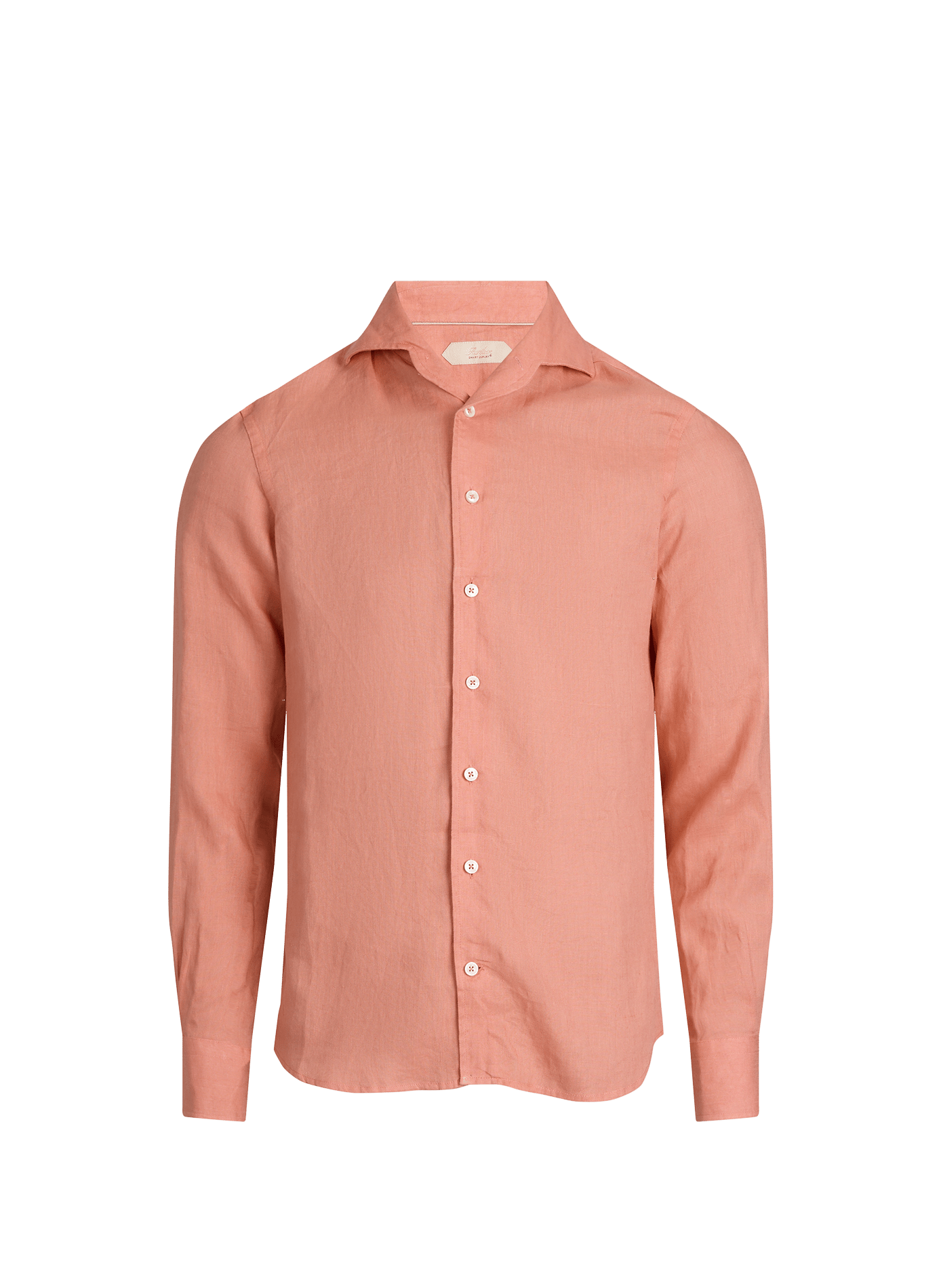 Chemise droite en lin AURELIEN Orange