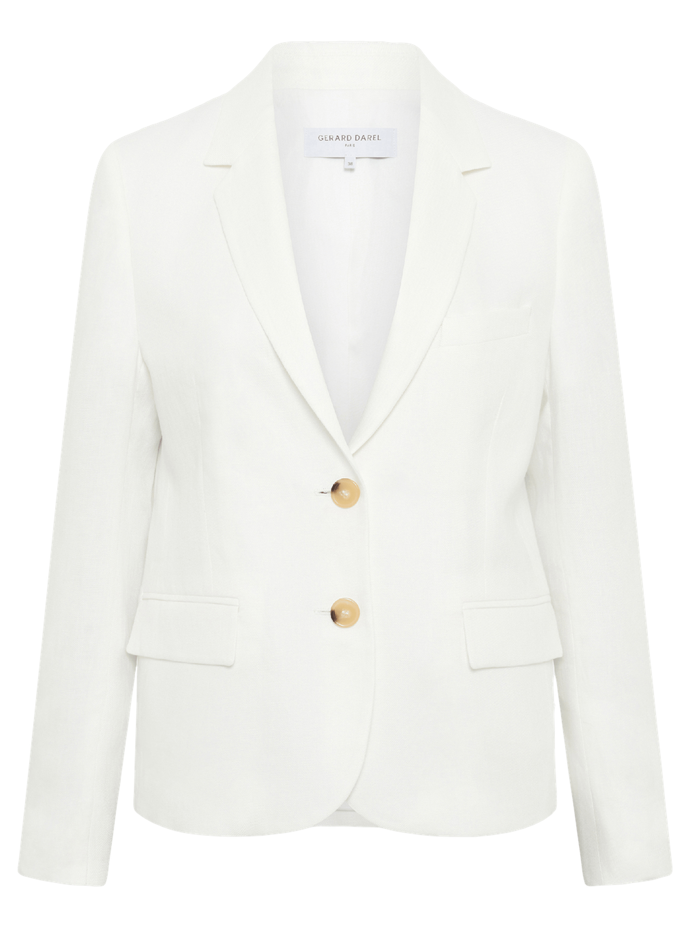 Veste de tailleur en lin - terya GERARD DAREL Beige