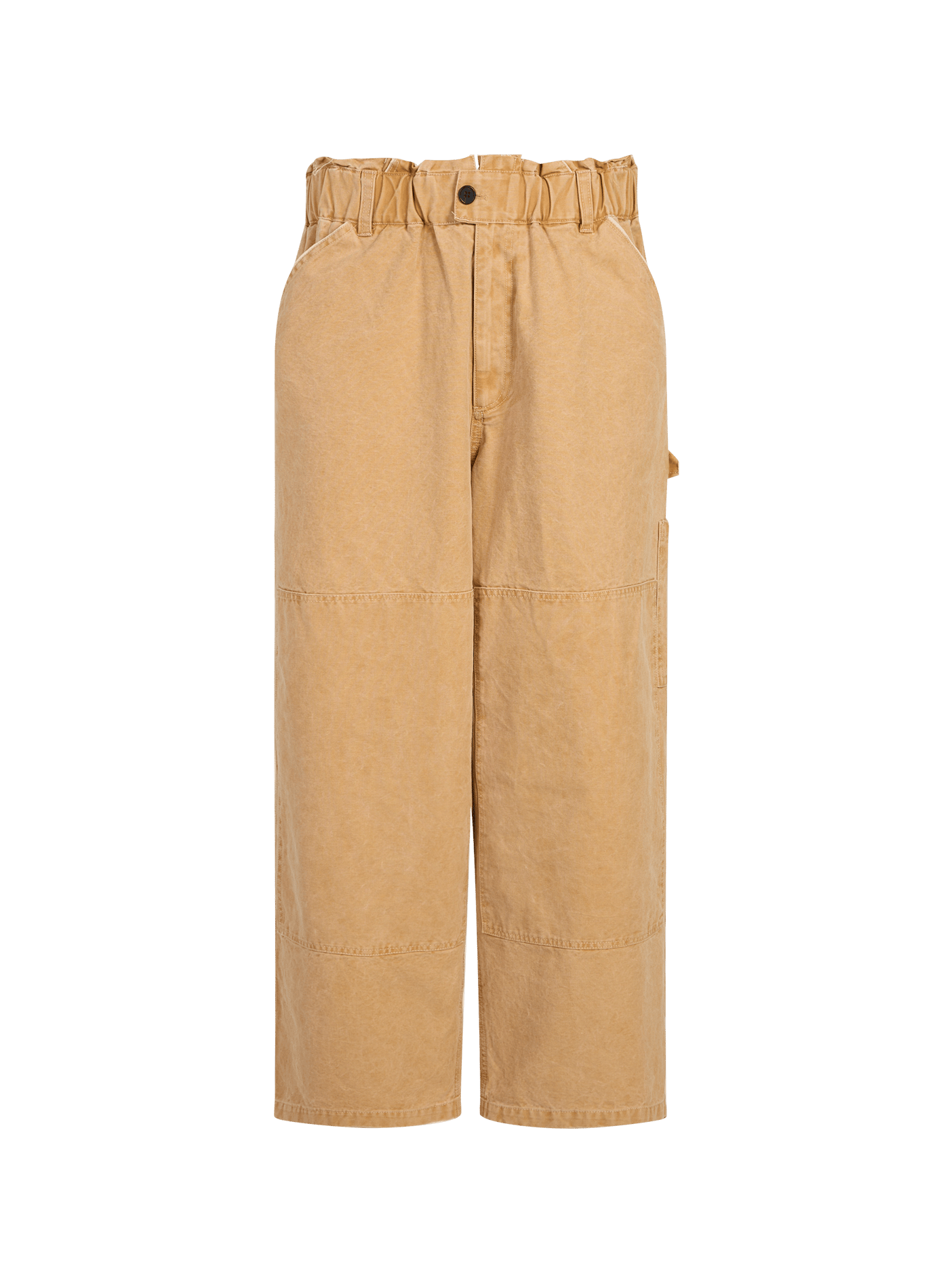 Pantalon large en coton CAMIEL FORTGENS Marron