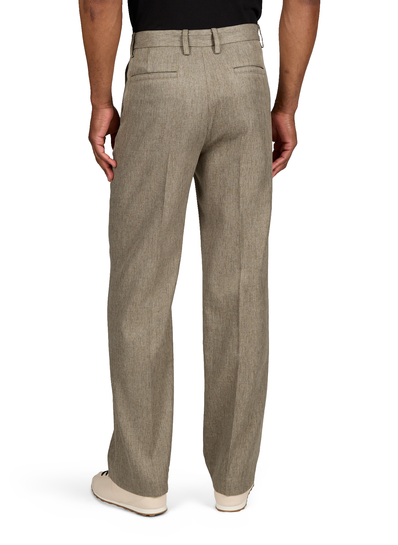 Pantalon en tweed droit SEAN SUEN Gris