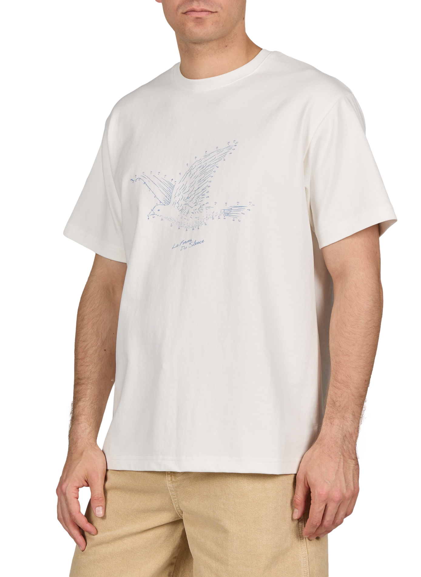 Oversized printed cotton T-shirt PAS UNE MARQUE White