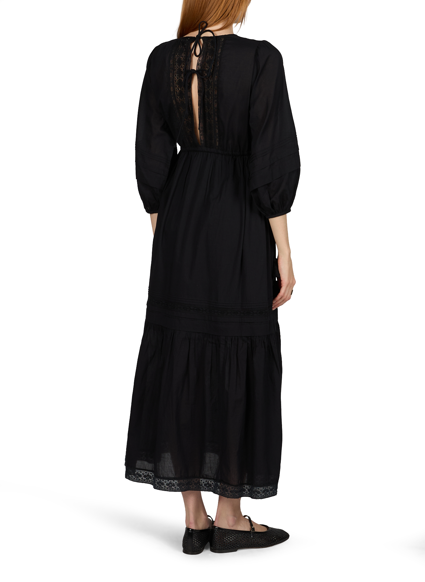 Long cotton Bali dress LOUISE MISHA Black