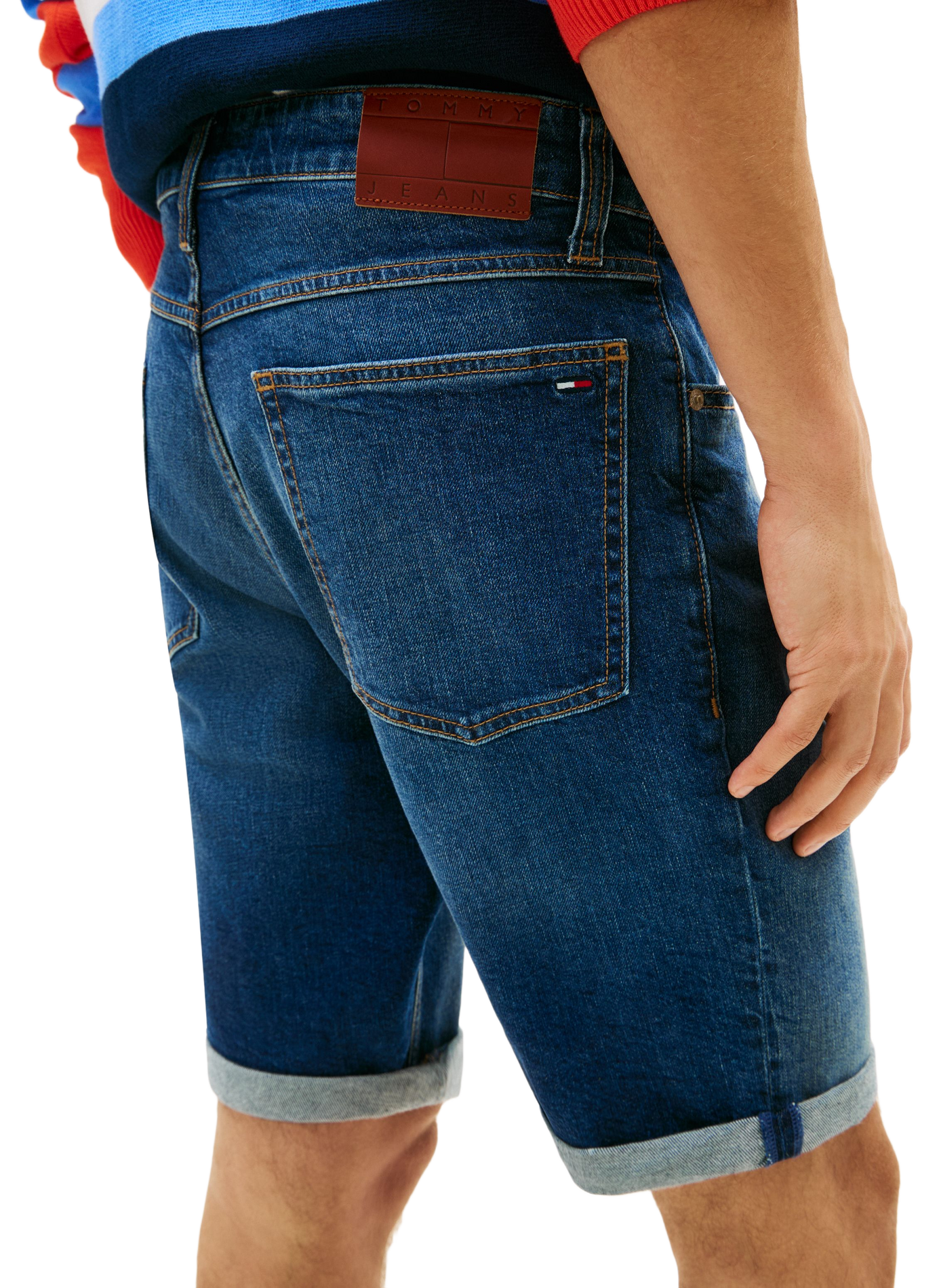 Short slim Ronnie in mixed cotton TOMMY HILFIGER Blue
