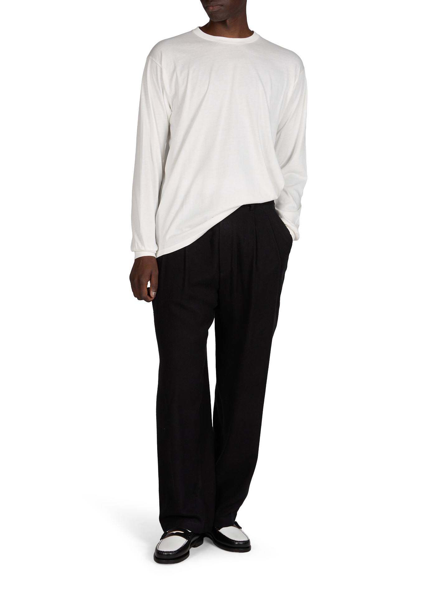Camiseta recta de algodón SSSTEIN Blanco