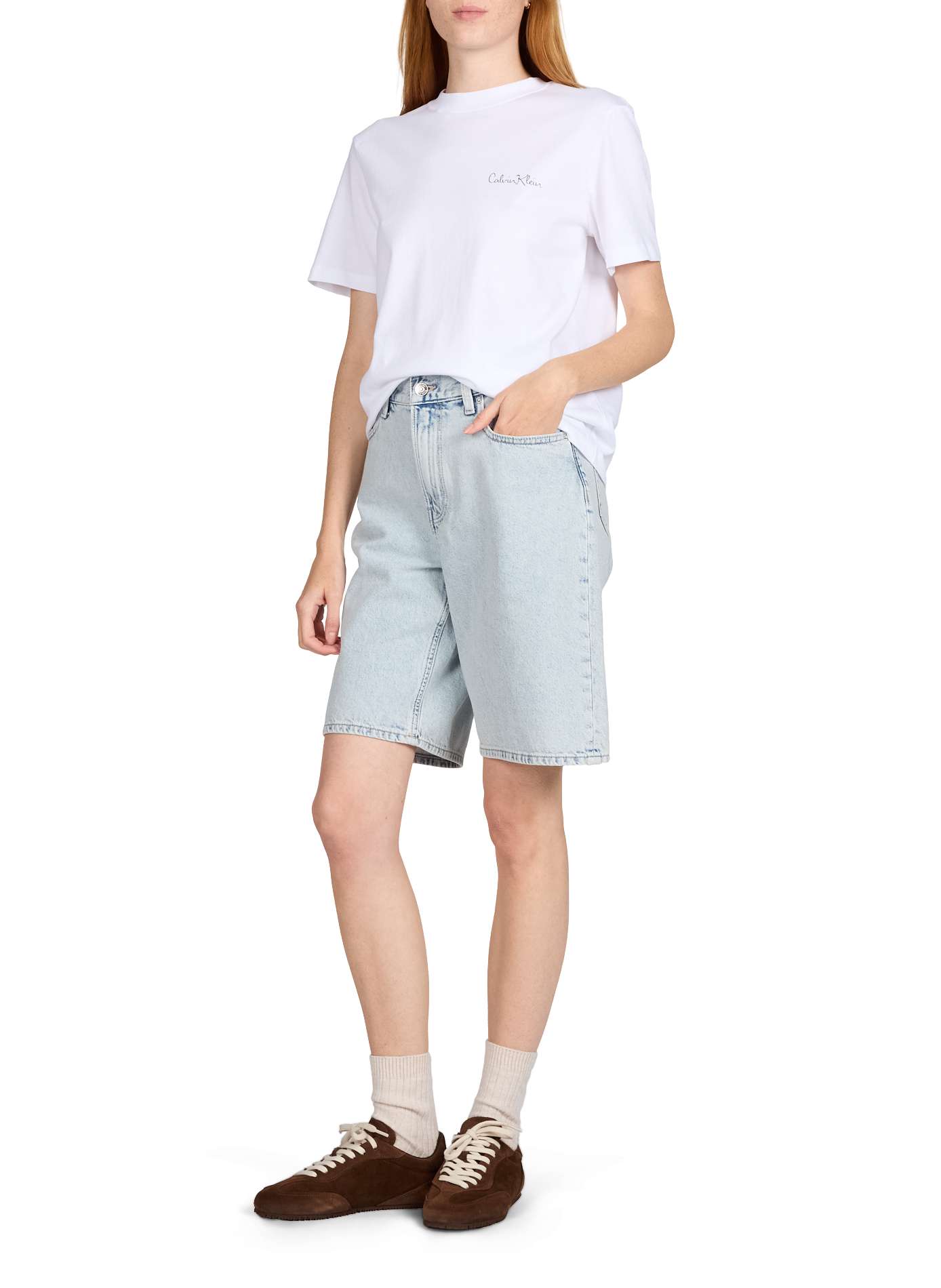Plain cotton t-shirt CALVIN KLEIN White