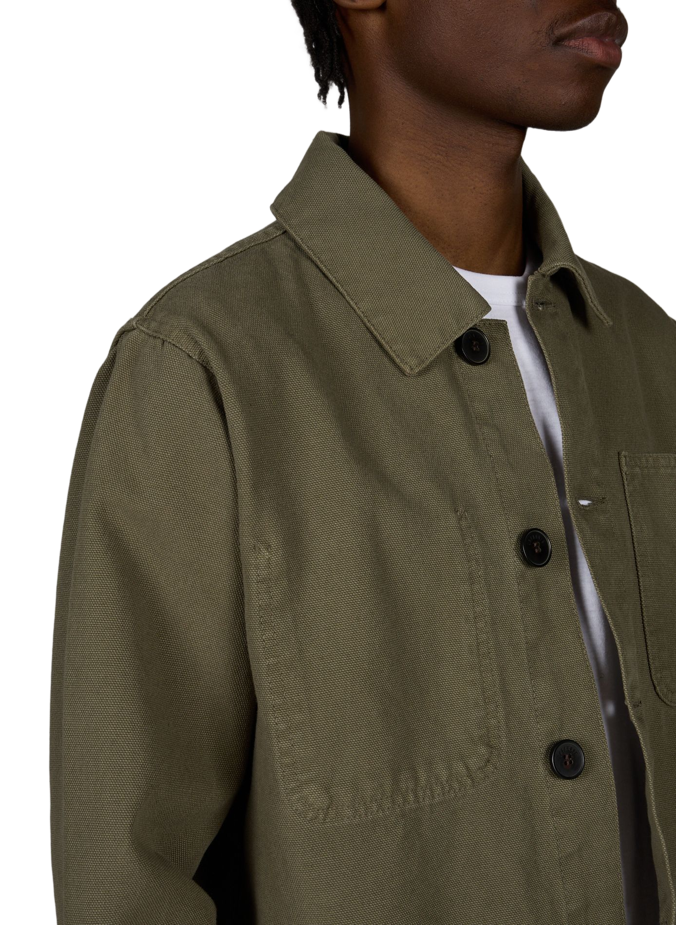 Veste Braque col tailleur en coton LAFAURIE Kaki