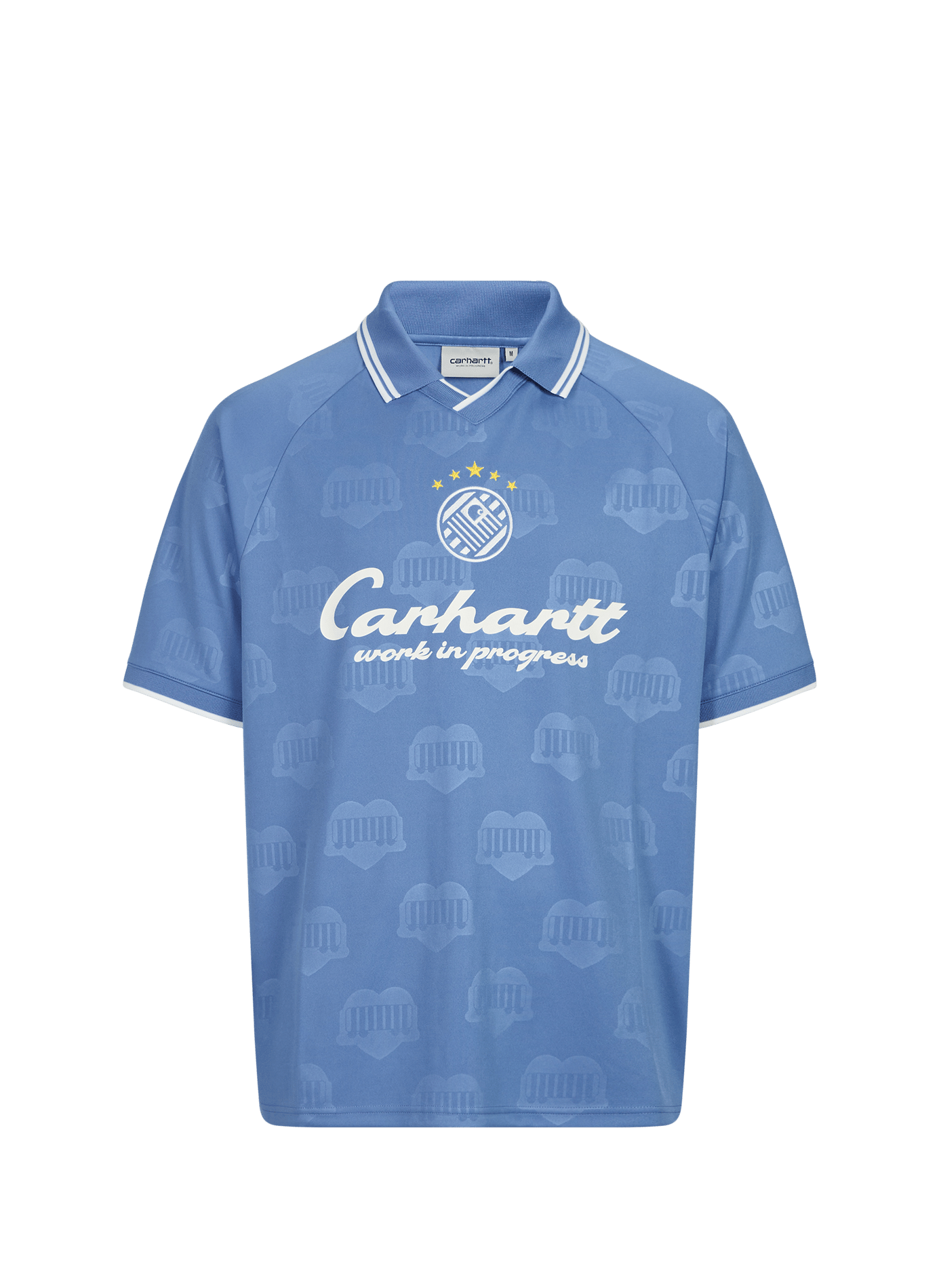 Loose-fitting printed t-shirt with contrasting trim CARHARTT WIP Blue