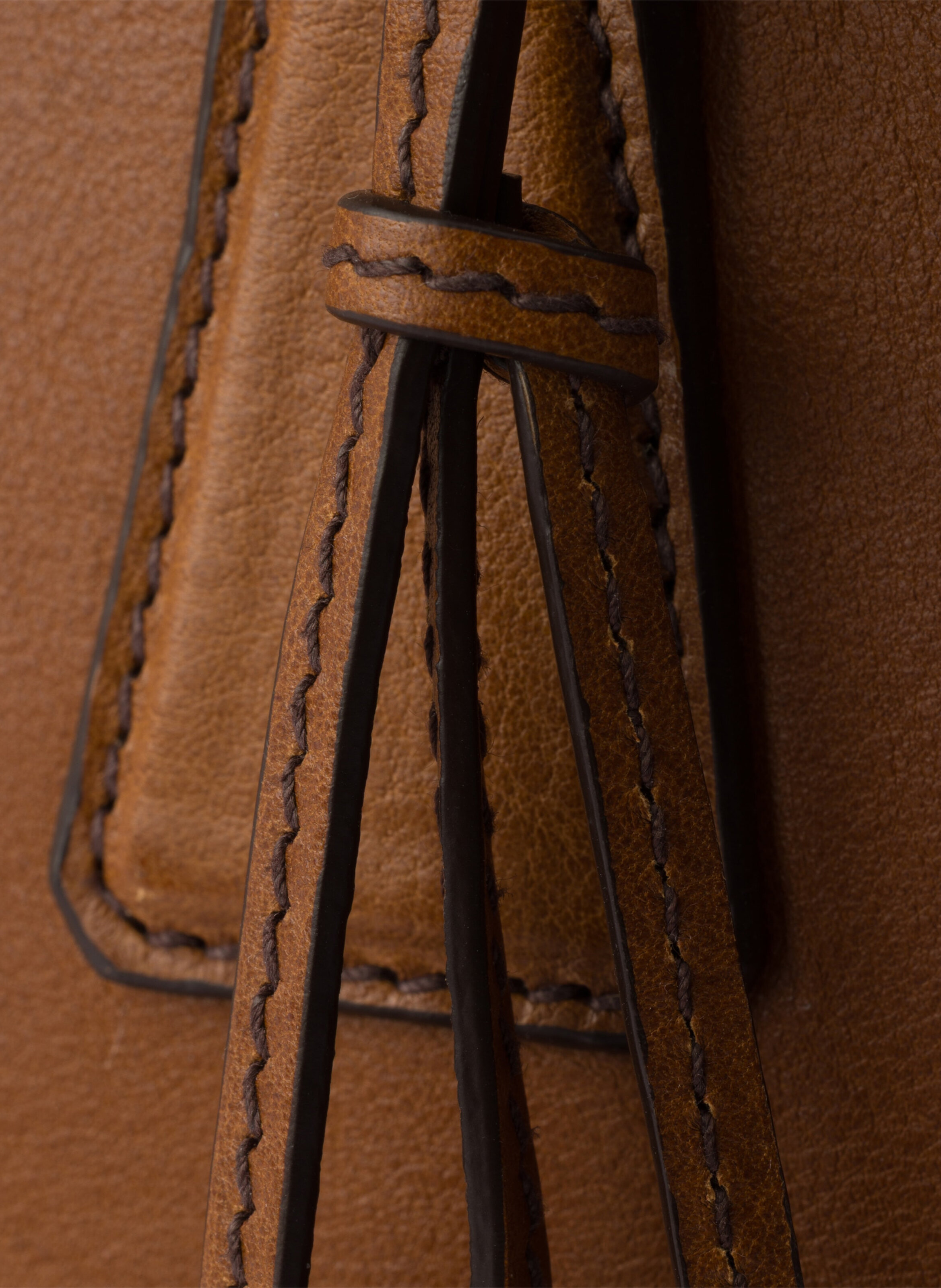Sac prada galleria medium en cuir PRADA Marron
