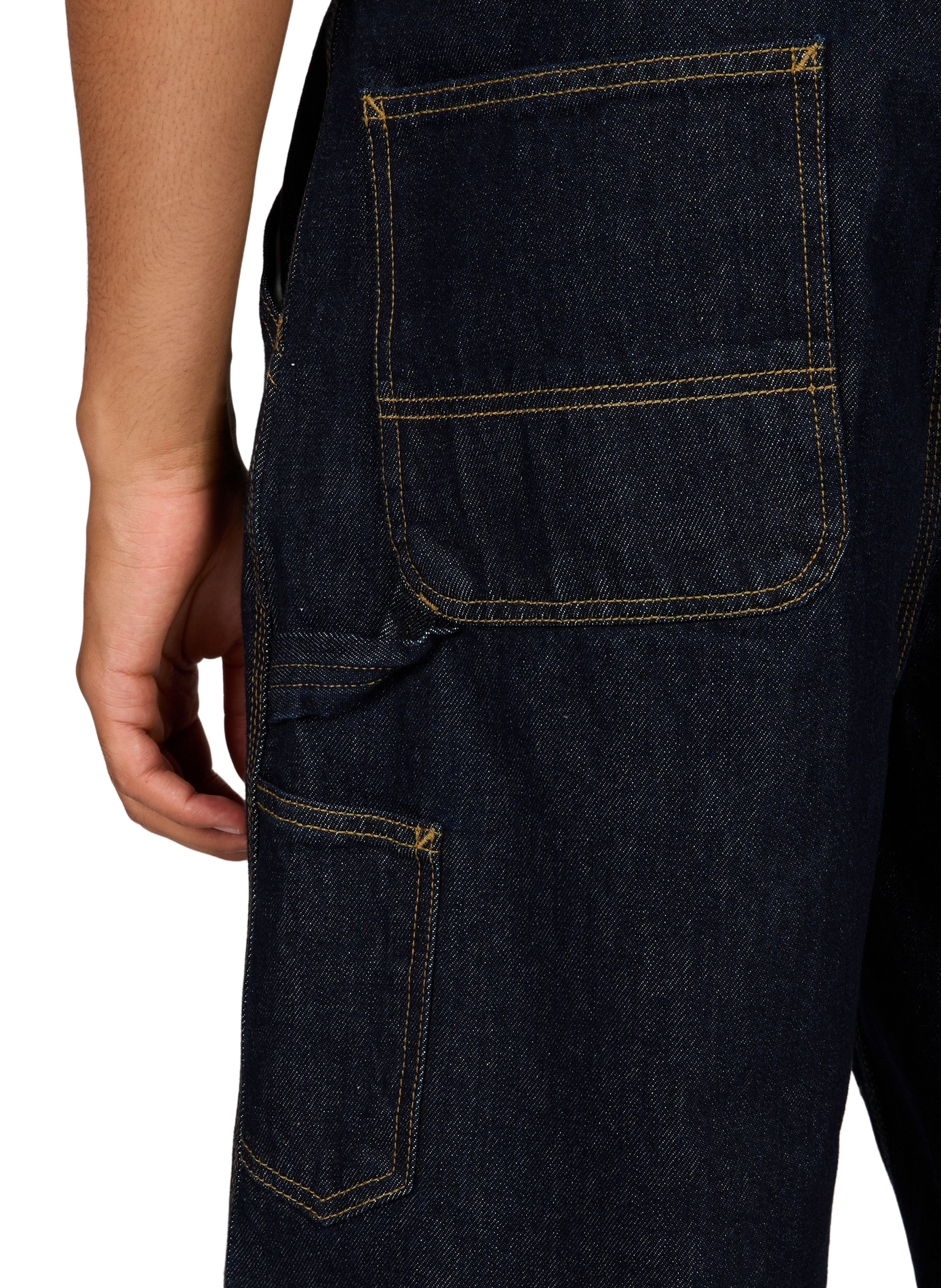 Short large à boucle de marteau en coton CARHARTT WIP Bleu