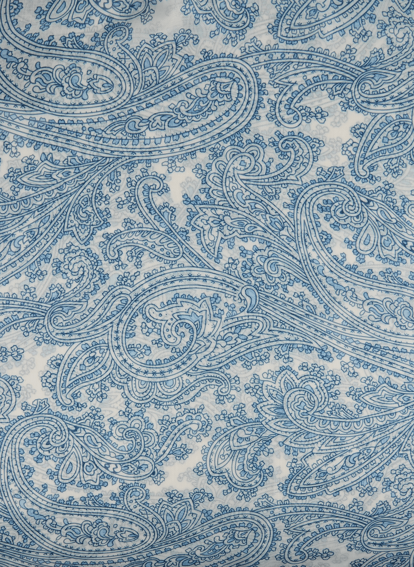 Bedruckter Schal AU PRINTEMPS PARIS Blau