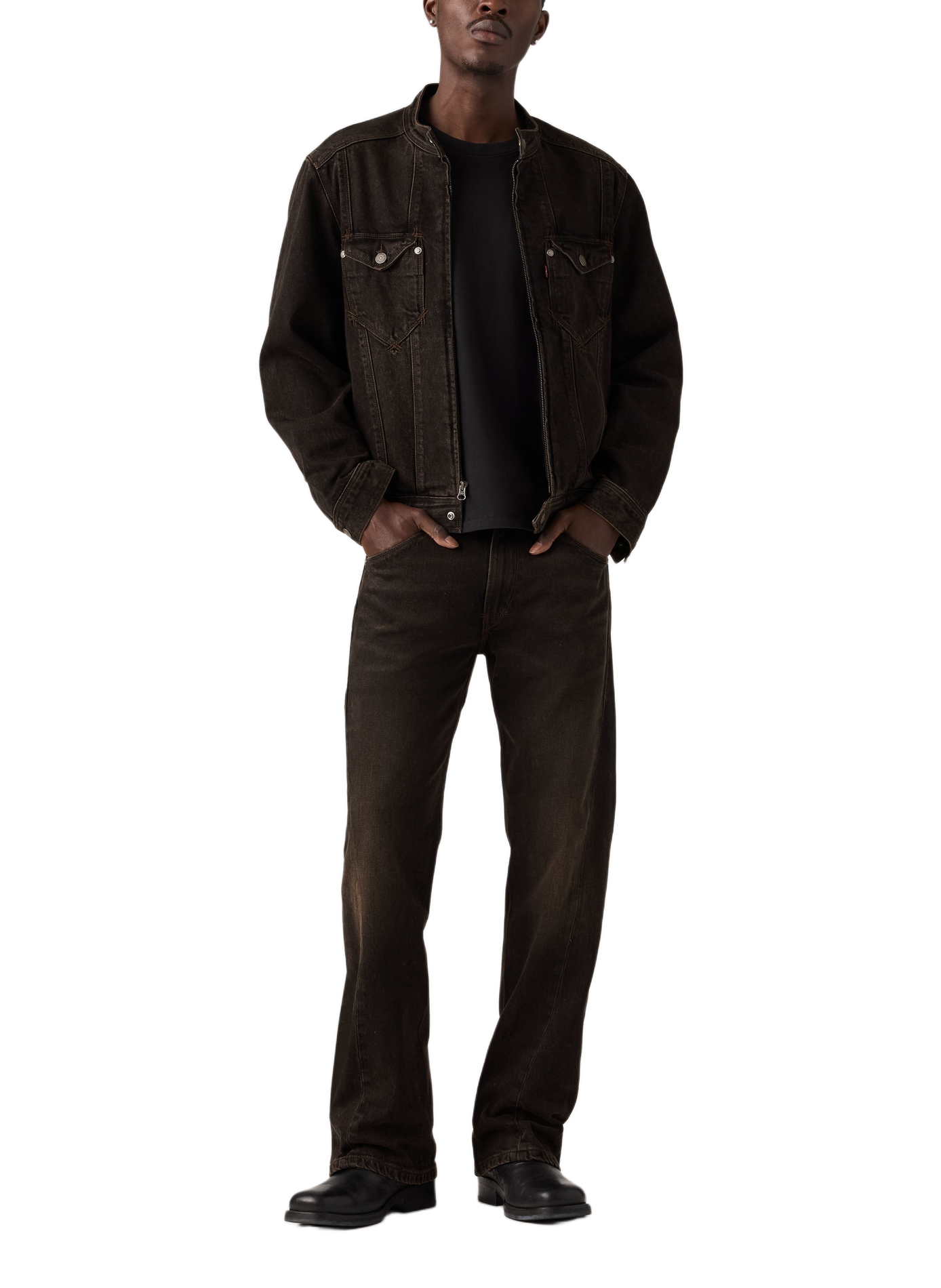 Bootcut-Jeans aus Baumwollmischung LEVI'S Schwarz