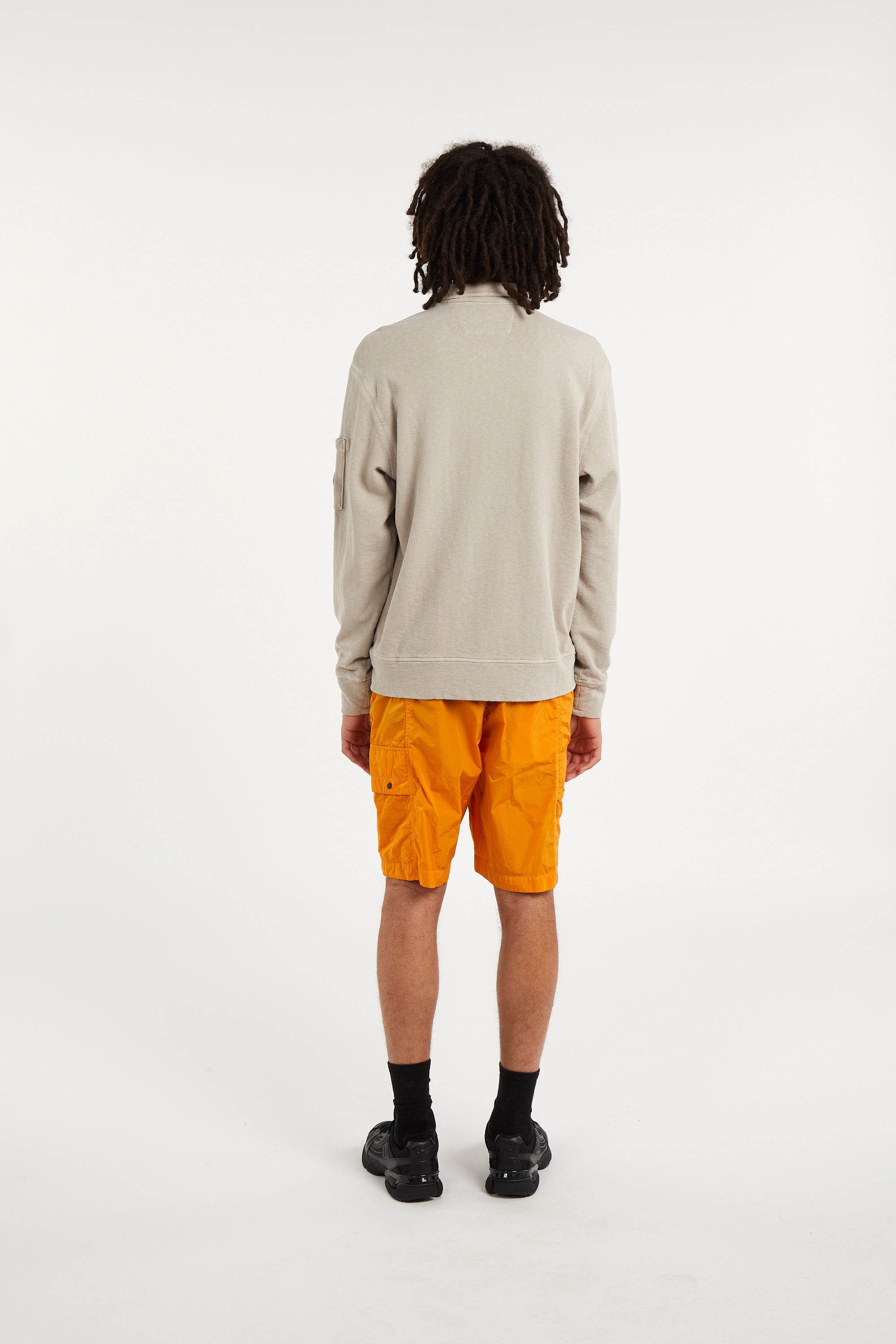 Sweatshirt sweatshirts polo collar in malfile' fleece CP COMPANY Beige