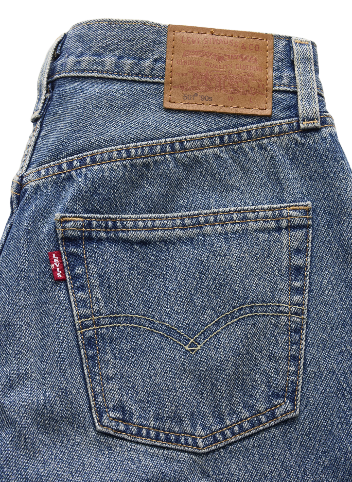 Straight-cut cotton jeans LEVI'S Blue
