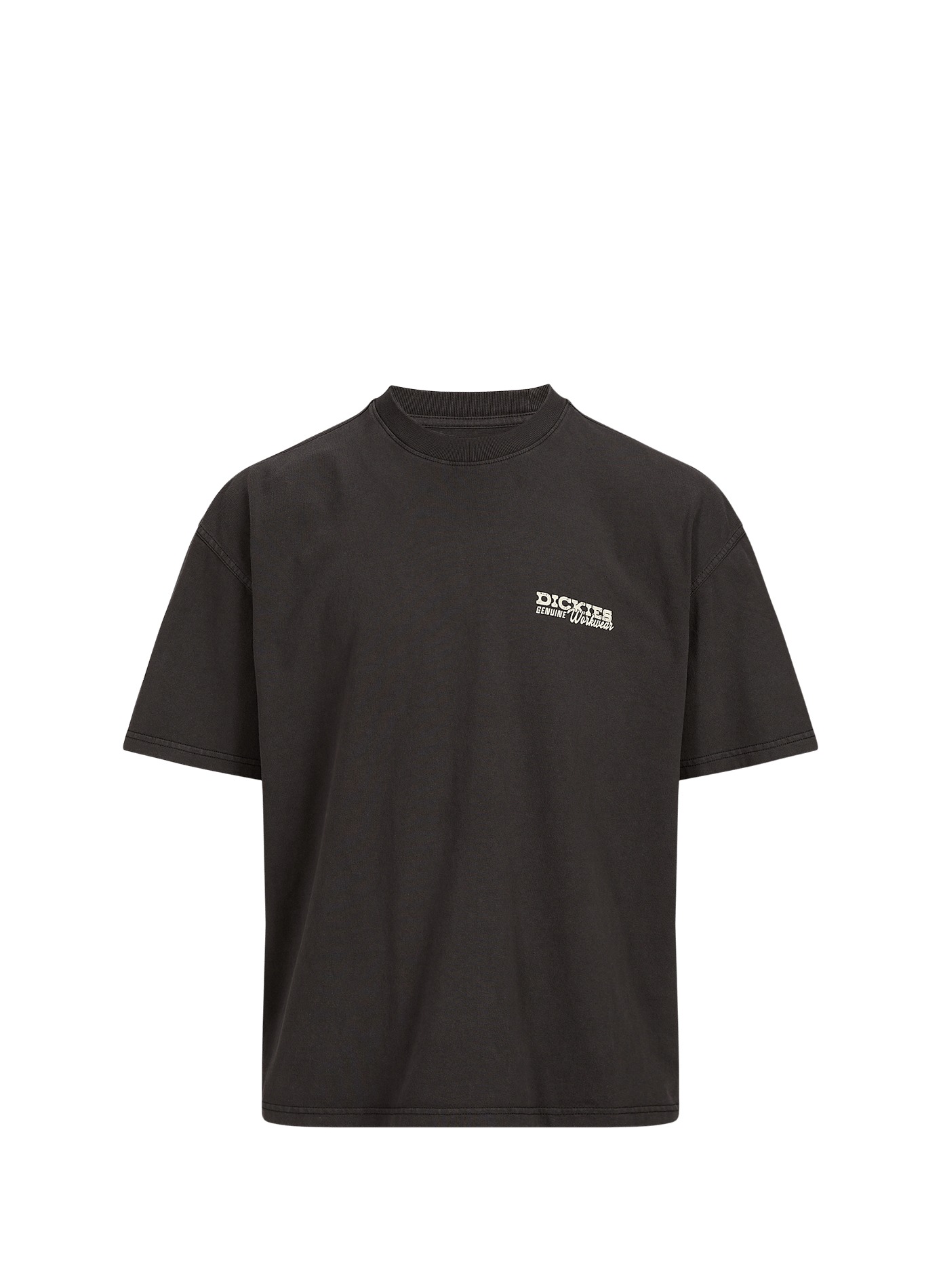 Gerader Baumwoll-T-Shirt DICKIES Schwarz