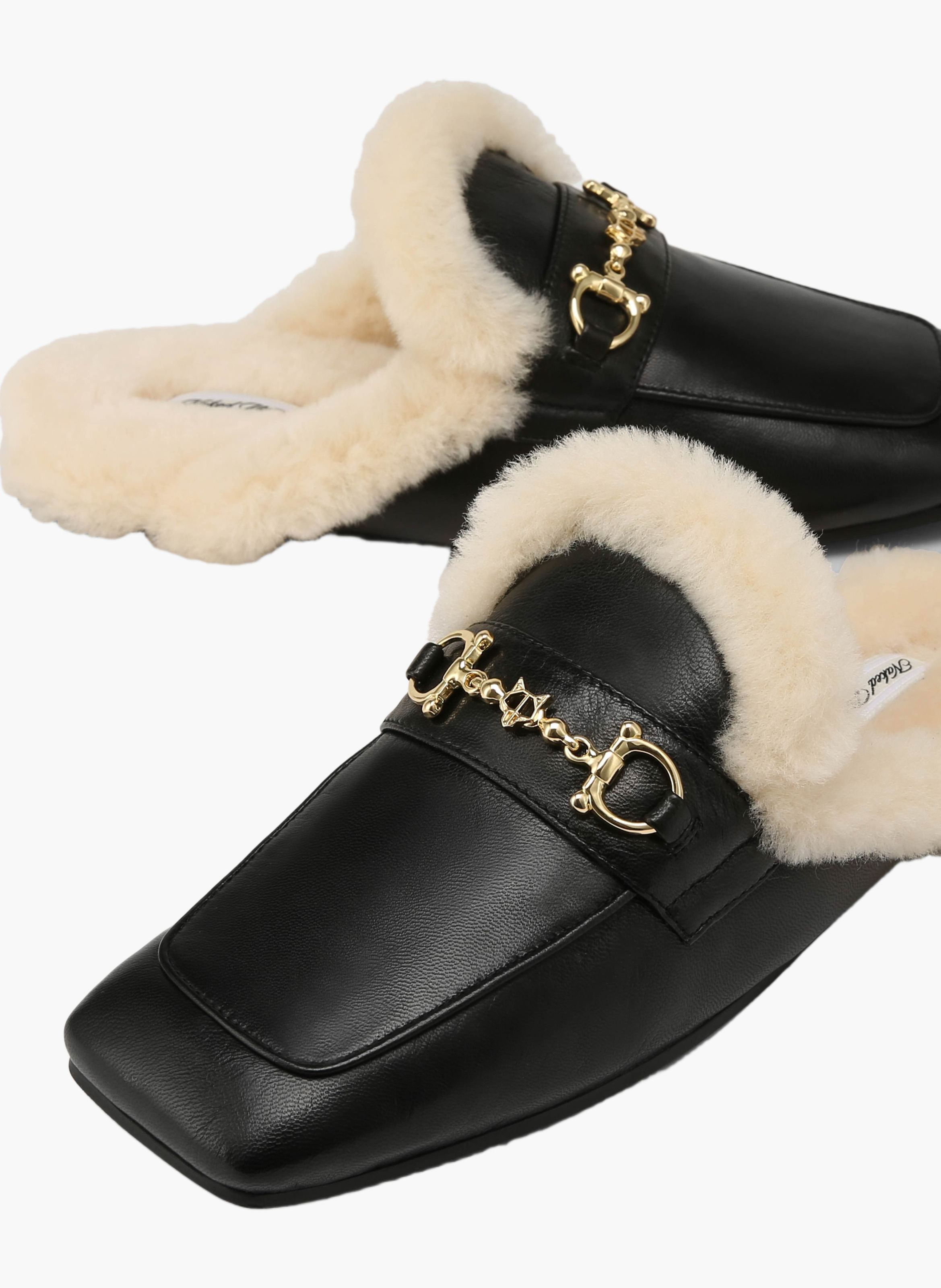 Berkley mocassins van leer NAKED WOLFE Zwart