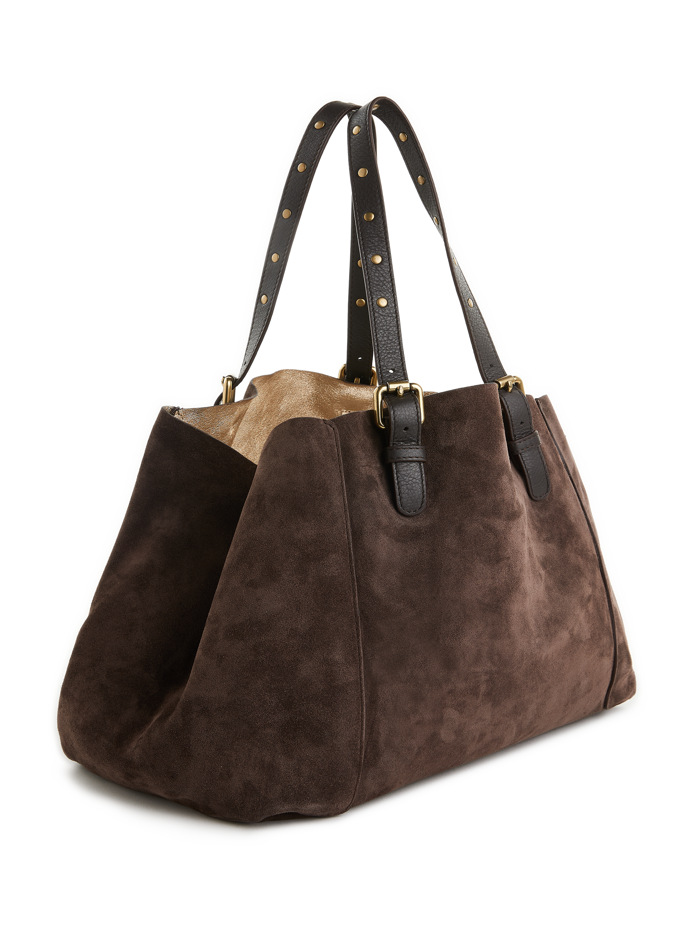 Sac à mains en cuir velour