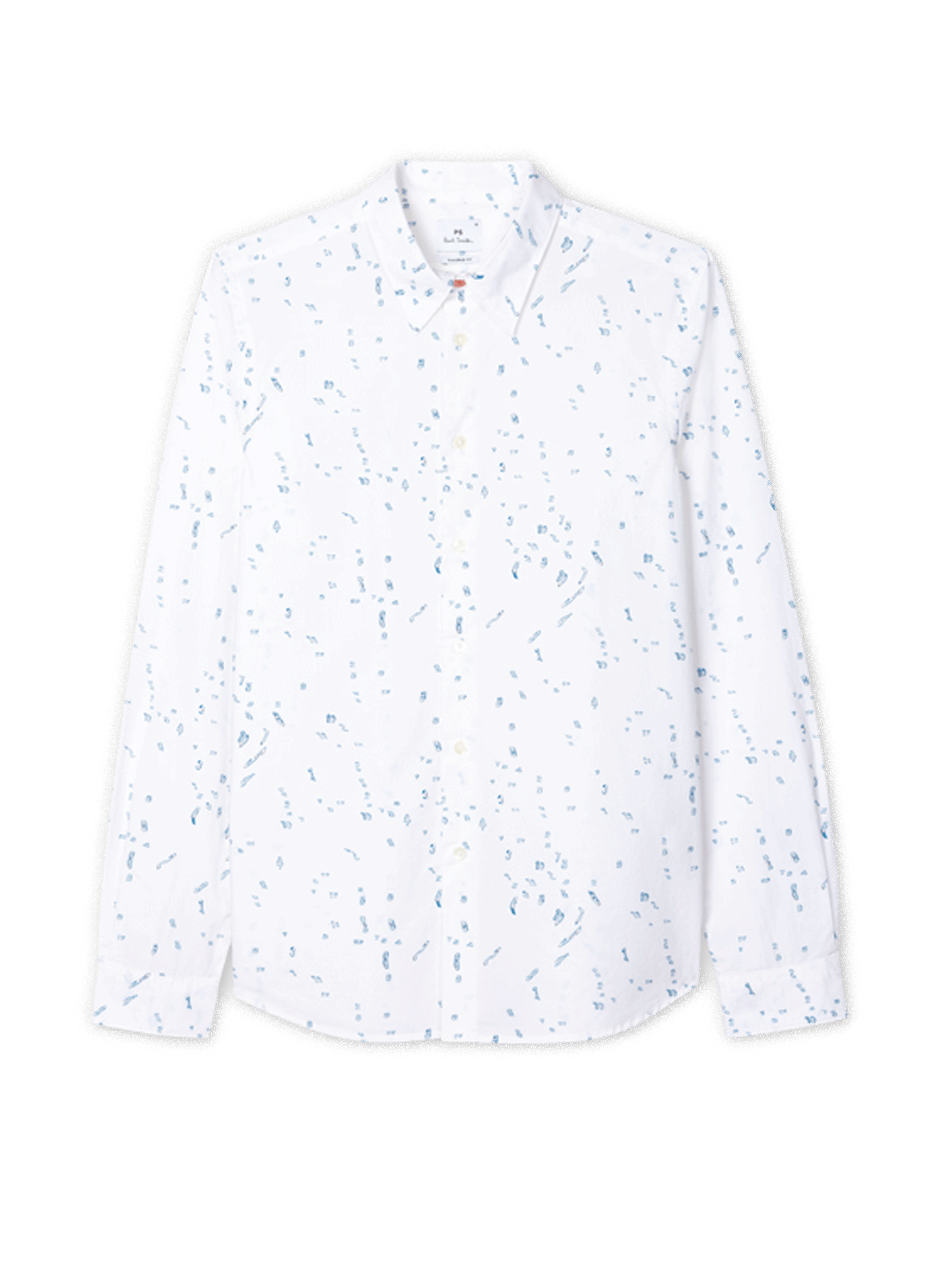 Chemise à motif chiffre