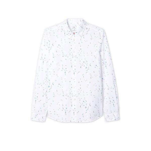 Chemise à motif chiffre