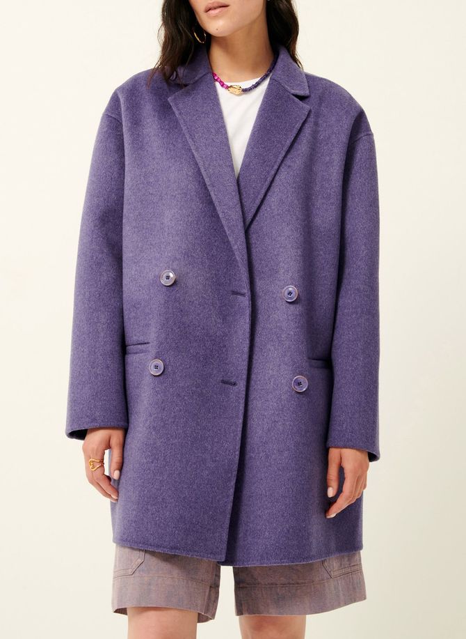 Manteau ample col tailleur en laine mélangée holm SESSUN