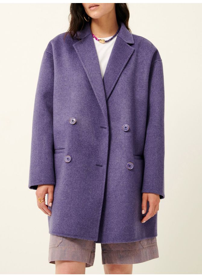 Manteau ample col tailleur en laine mélangée holm SESSUN