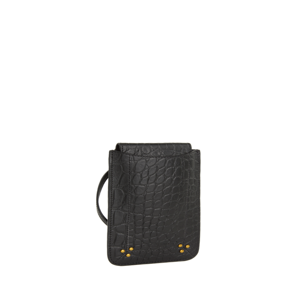Jérôme Dreyfuss Leather Phone Pouch In Black