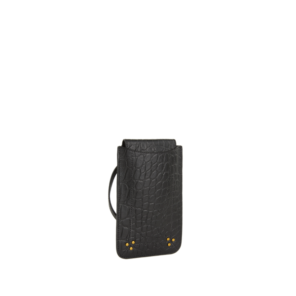 Jérôme Dreyfuss Leather Phone Pouch In Black