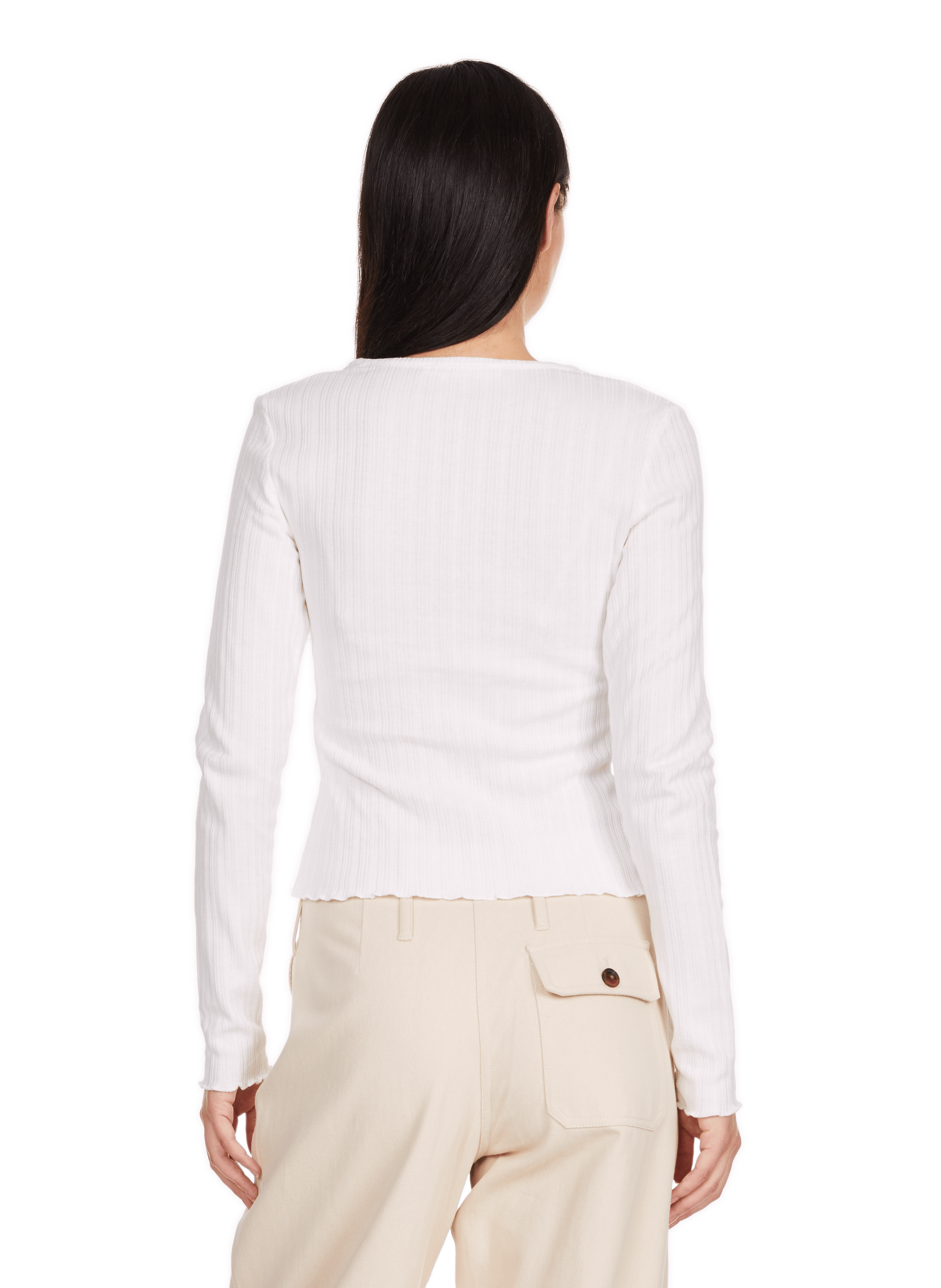 Top boutonné en coton  SAMSOE SAMSOE Blanc