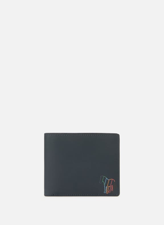 Zebra pattern leather wallet Black by PAUL SMITH PAUL SMITH Zebra pattern leather wallet Black