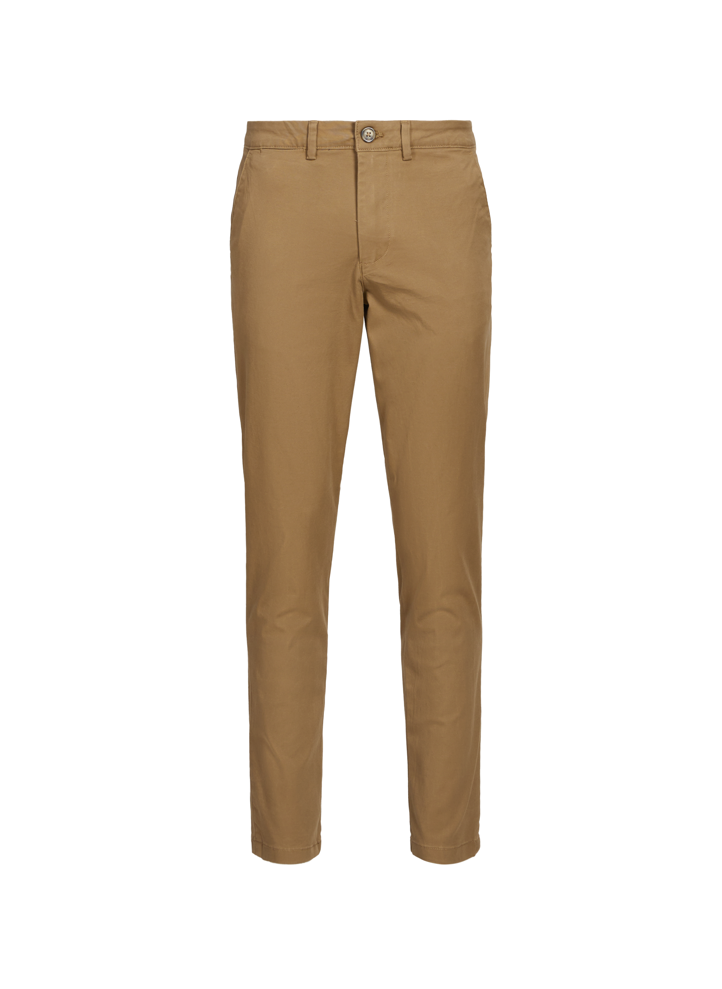 Pantalon Slim en coton  SELECTED Beige