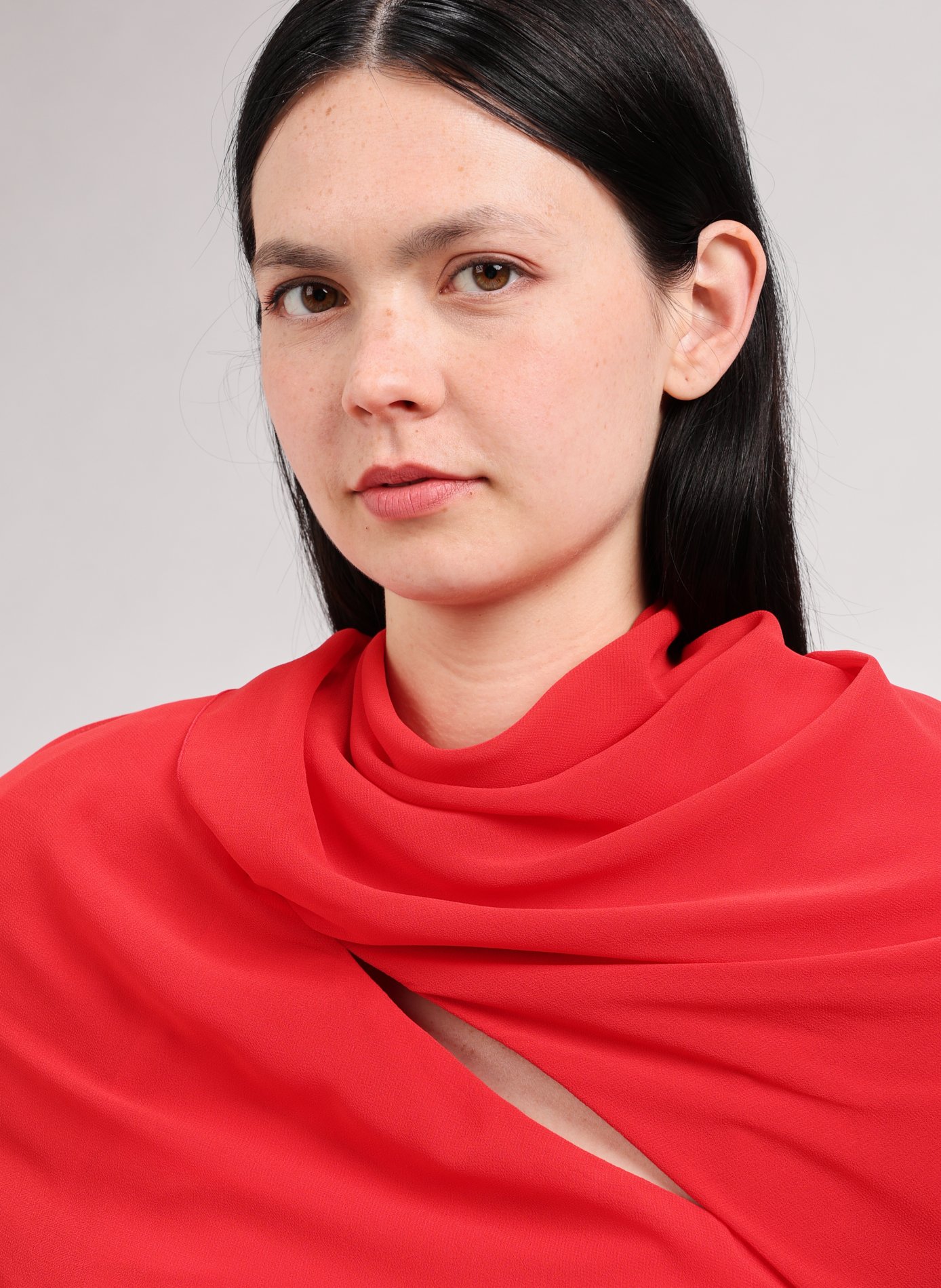 La robe Castagna courte JACQUEMUS Rouge