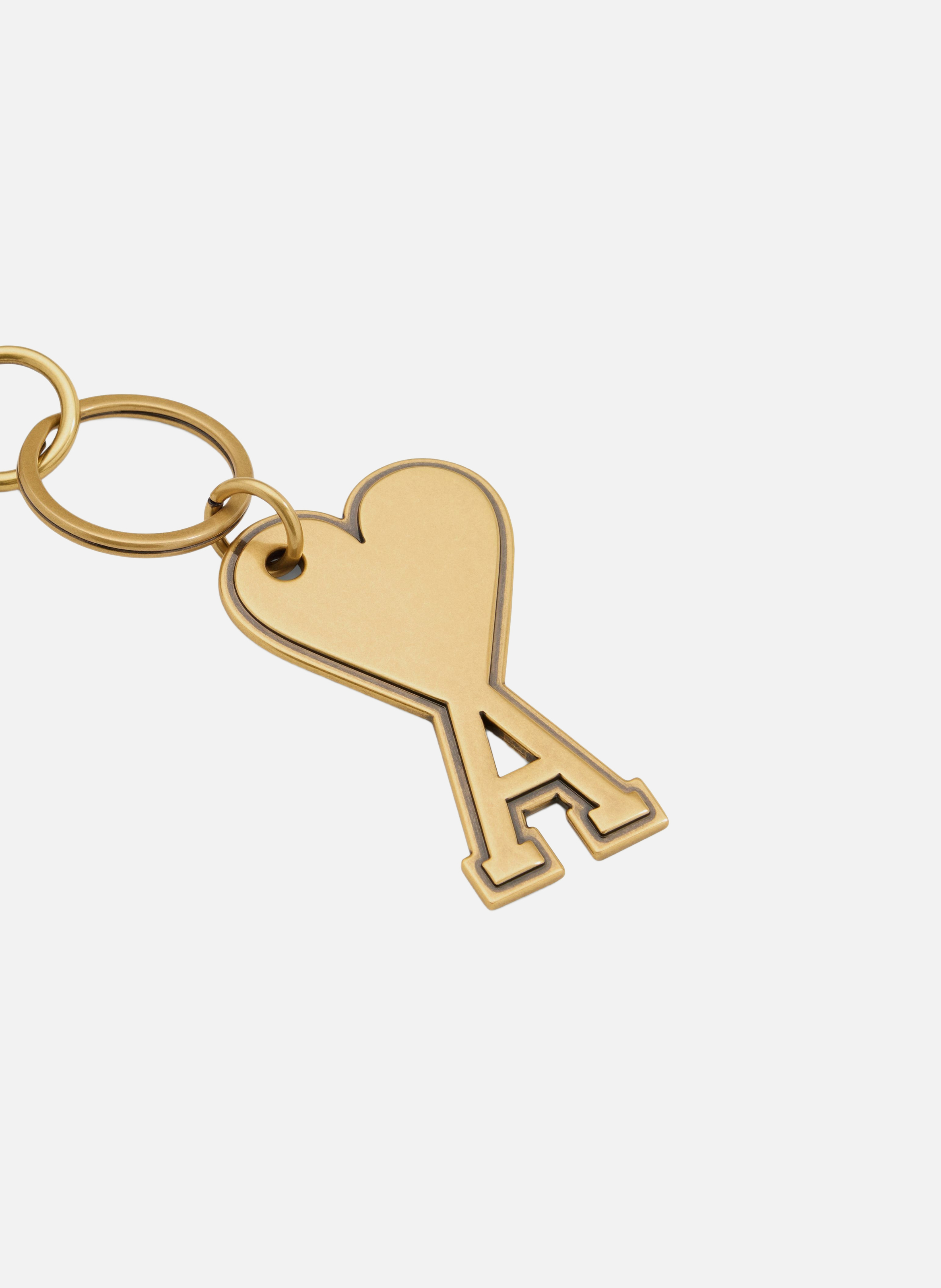 Porte-clés ami de coeur unisexe AMI PARIS Doré