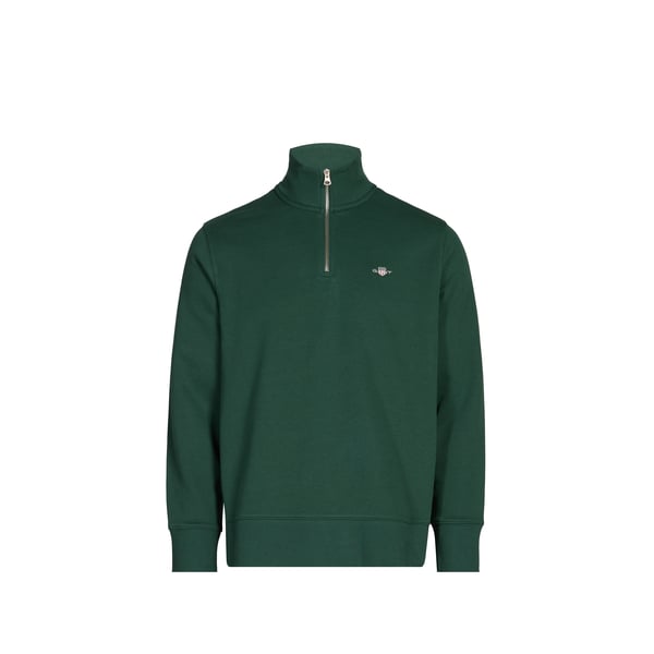 Sweatshirt à col zippé en coton mélangé Sweatshirt à col zippé en coton mélangé