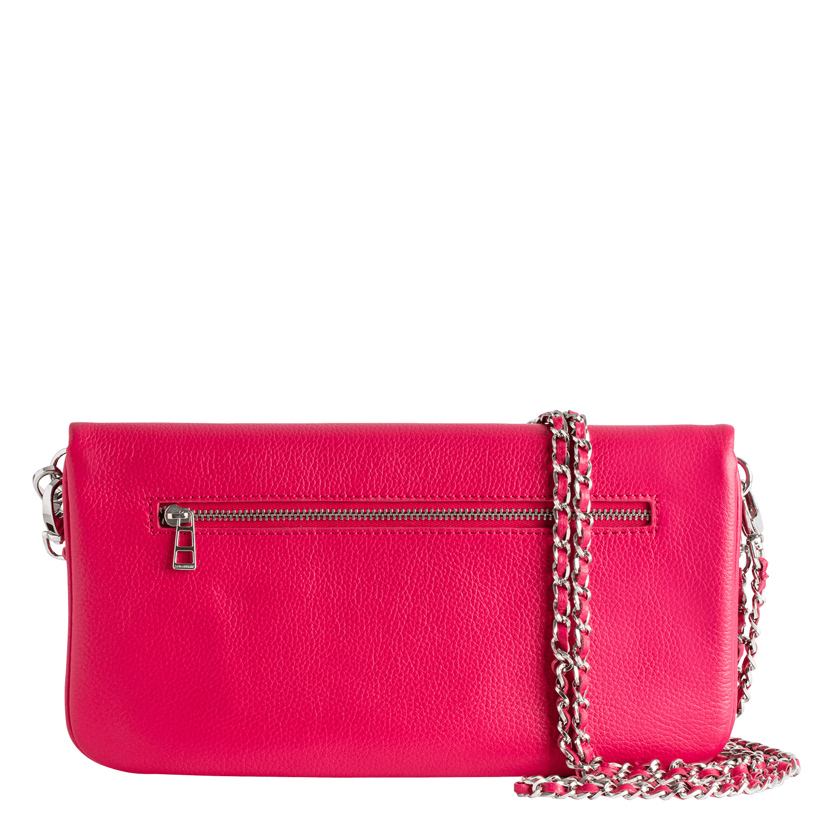 Pochette en cuir rock ZADIG&VOLTAIRE Rose