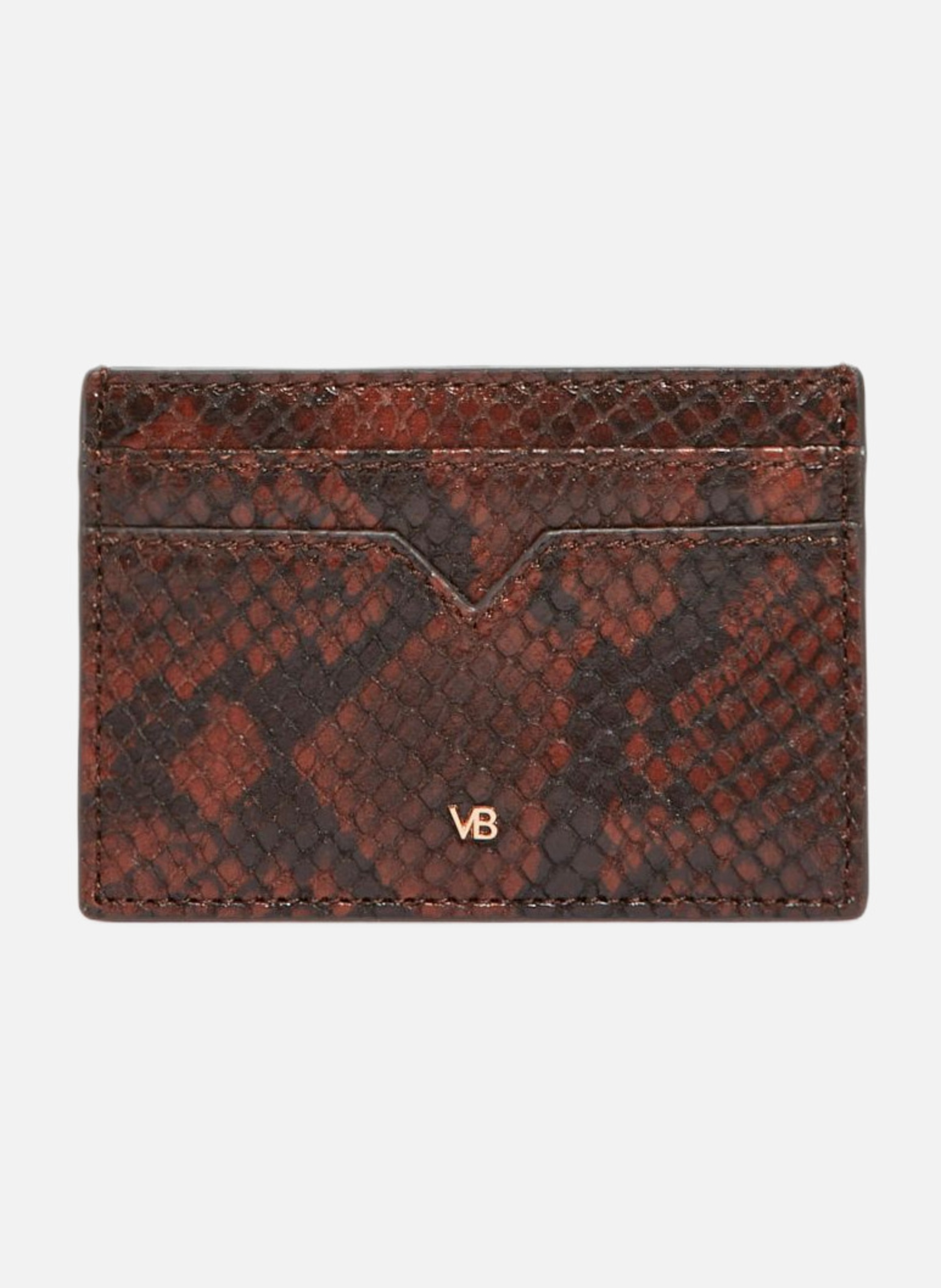 Porte cartes en cuir VANESSA BRUNO Marron