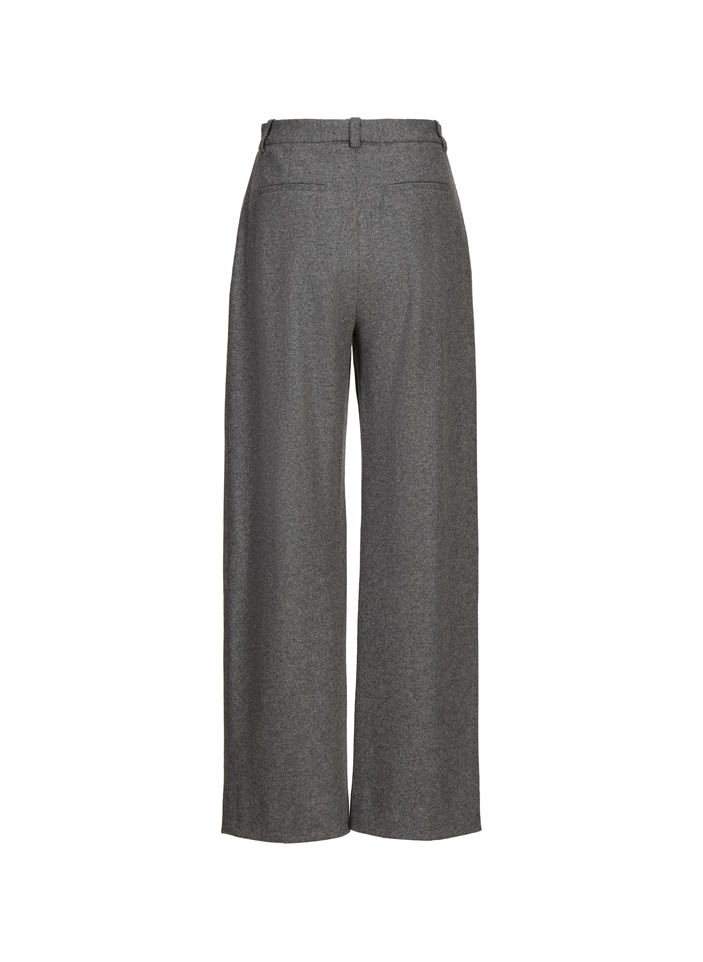 Pantalon droit en laine et cachemire VICTORIA BECKHAM Gris