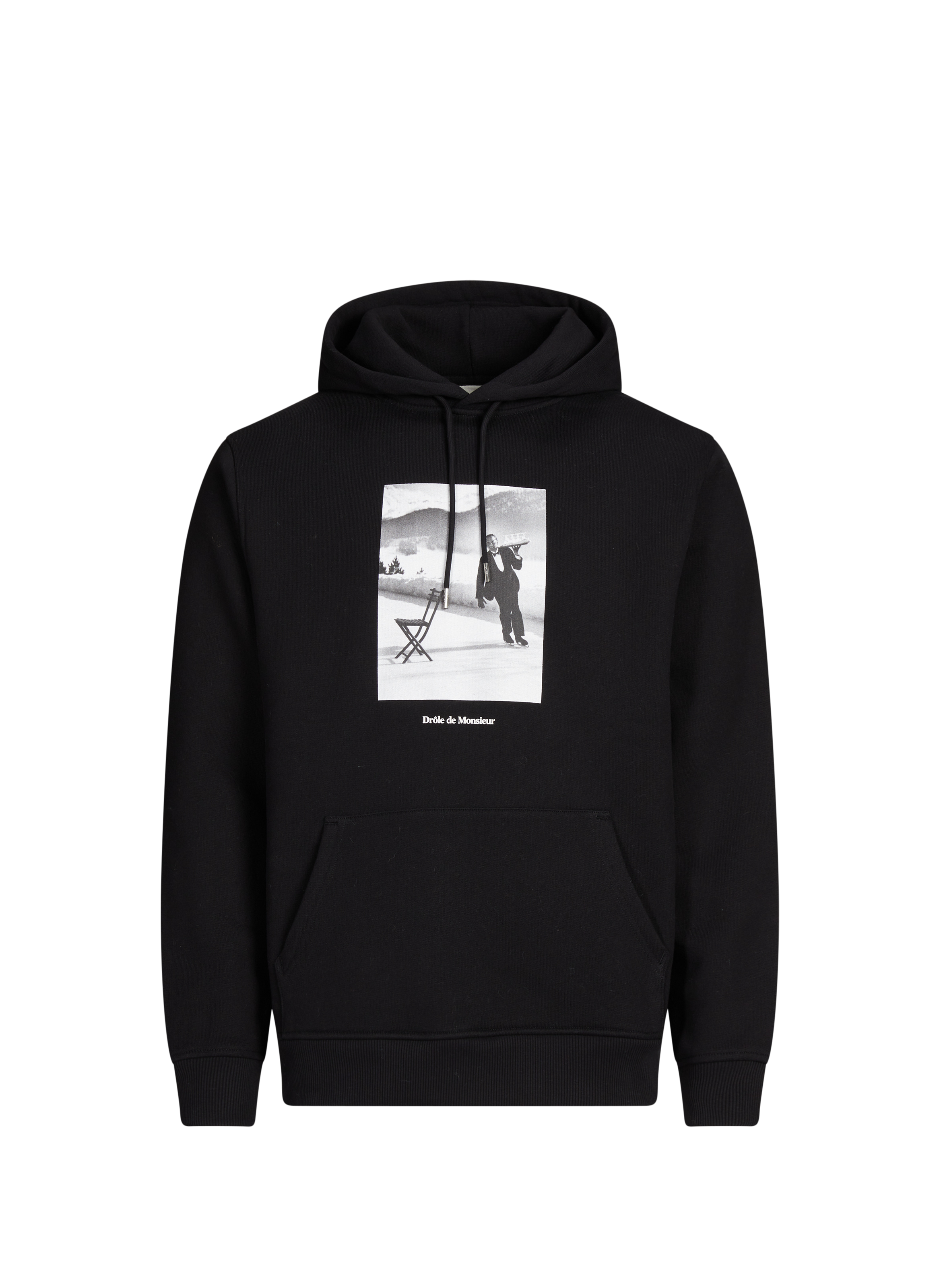 DROLE DE MONSIEUR Hoodie à capuche en coton mélangé Noir