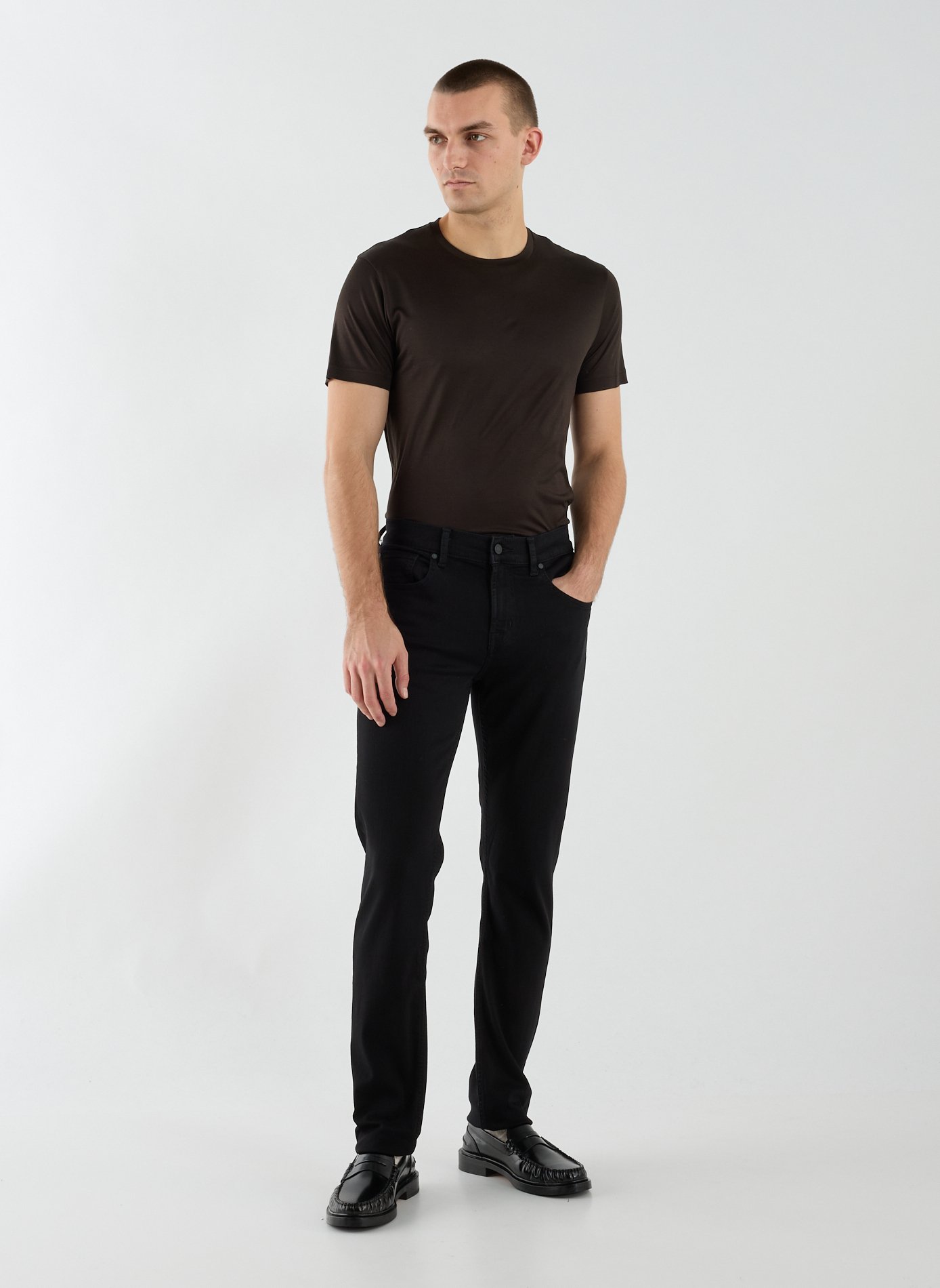 Slimmy slim jeans in blended cotton 7 FOR ALL MANKIND Black