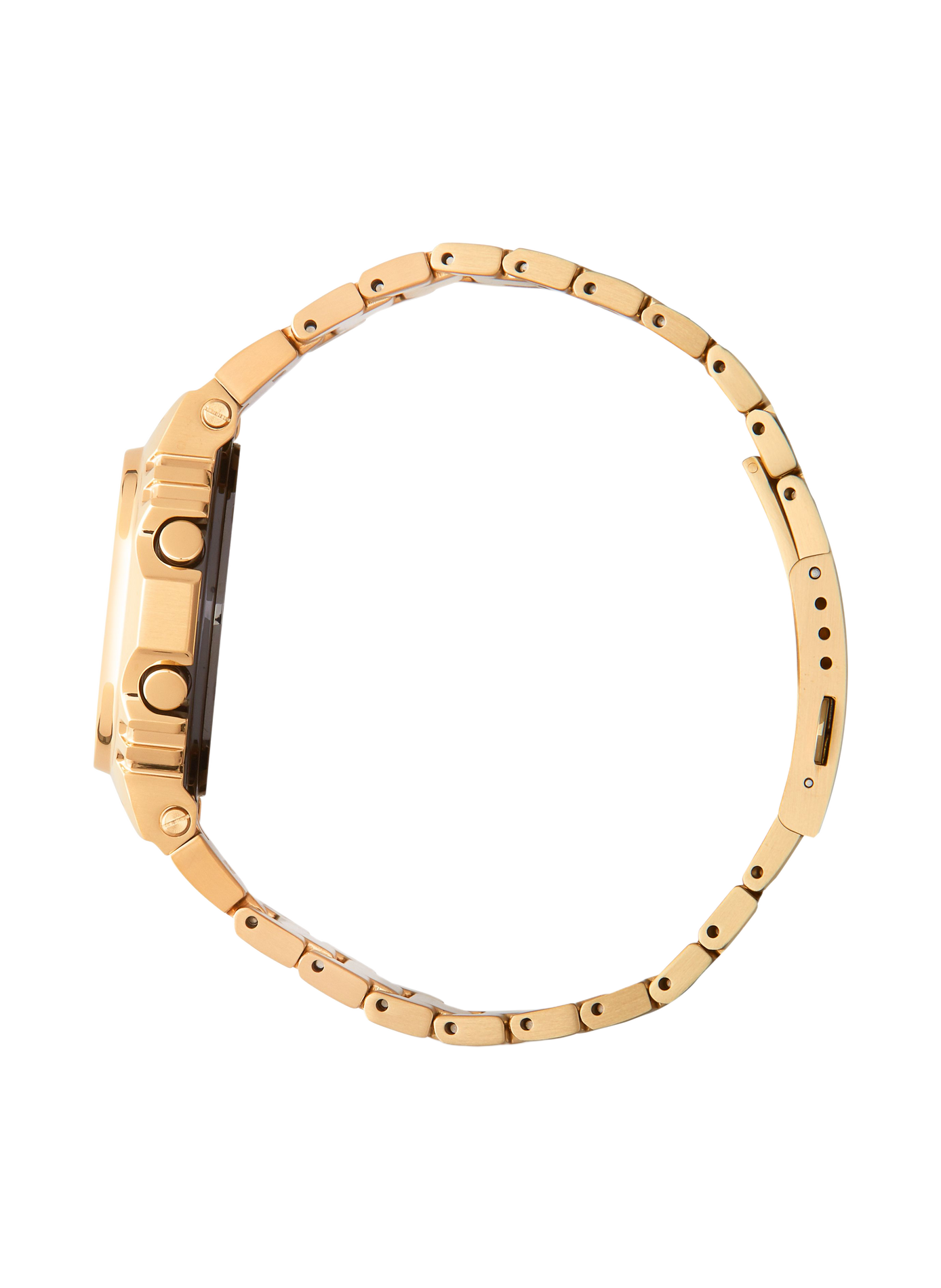 Montre quartz en acier Doré