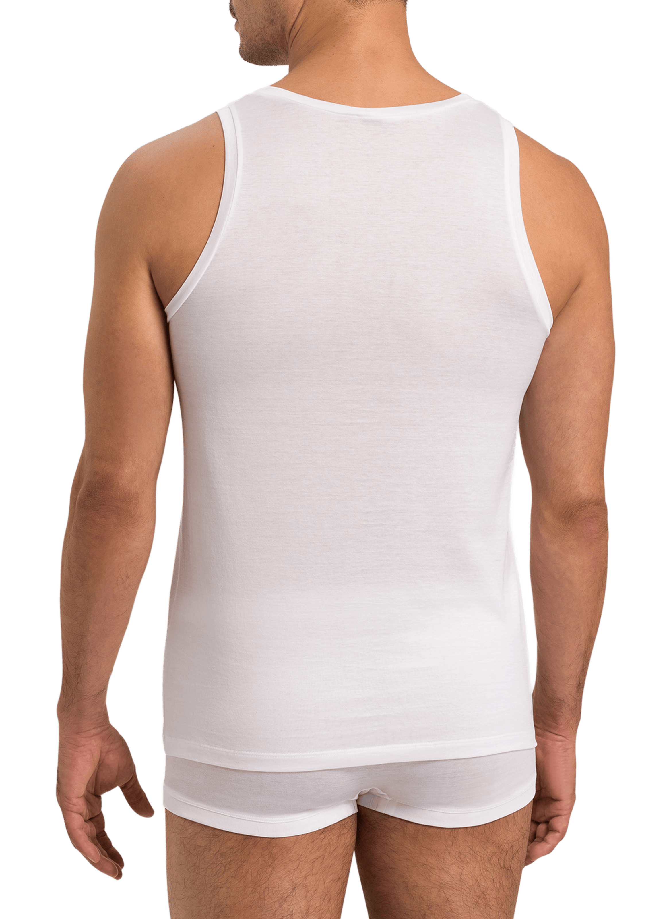 Cotton tank top HANRO White