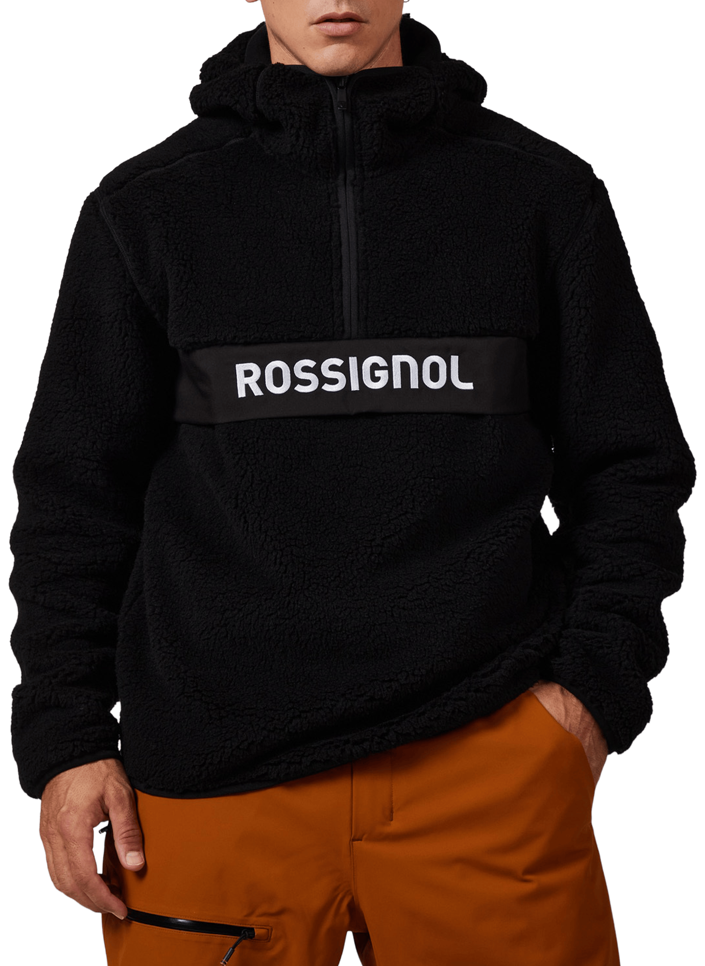 Polaire anorak shearling à capuche ROSSIGNOL Noir