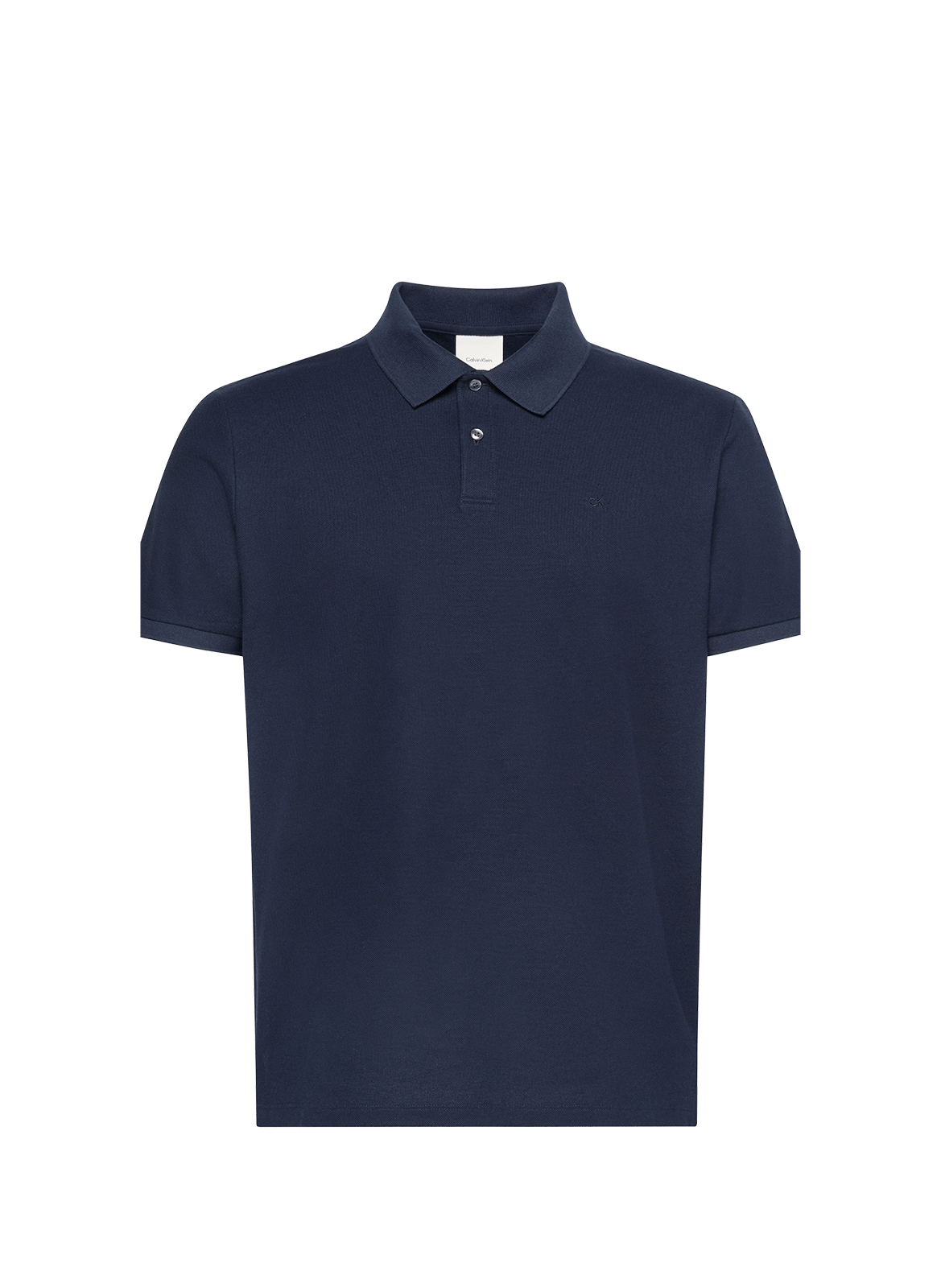 Short-sleeved cotton polo shirt CALVIN KLEIN Blue
