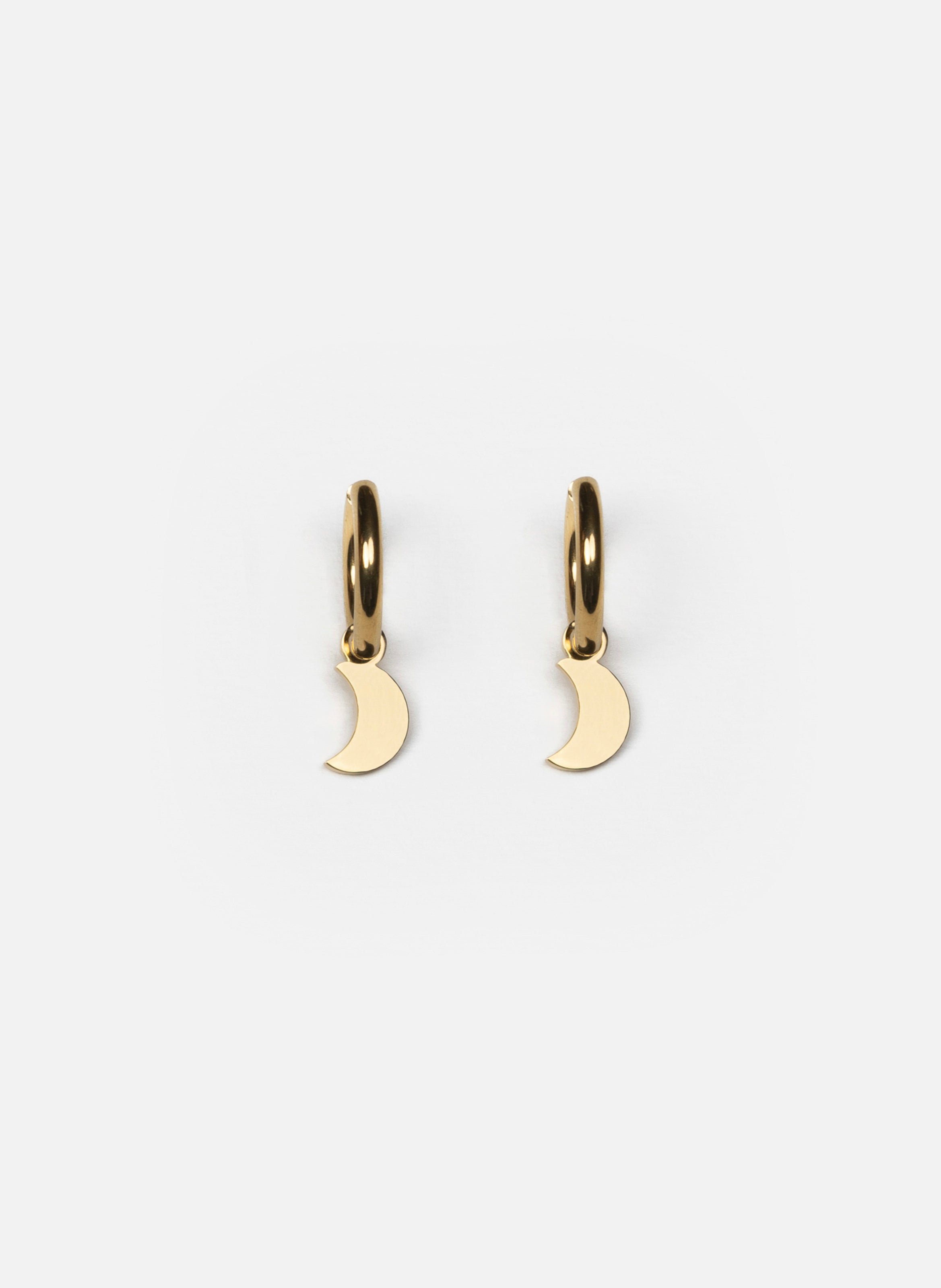 Boucles d'oreille en acier inoxydable doré KURAGE GINZA Doré