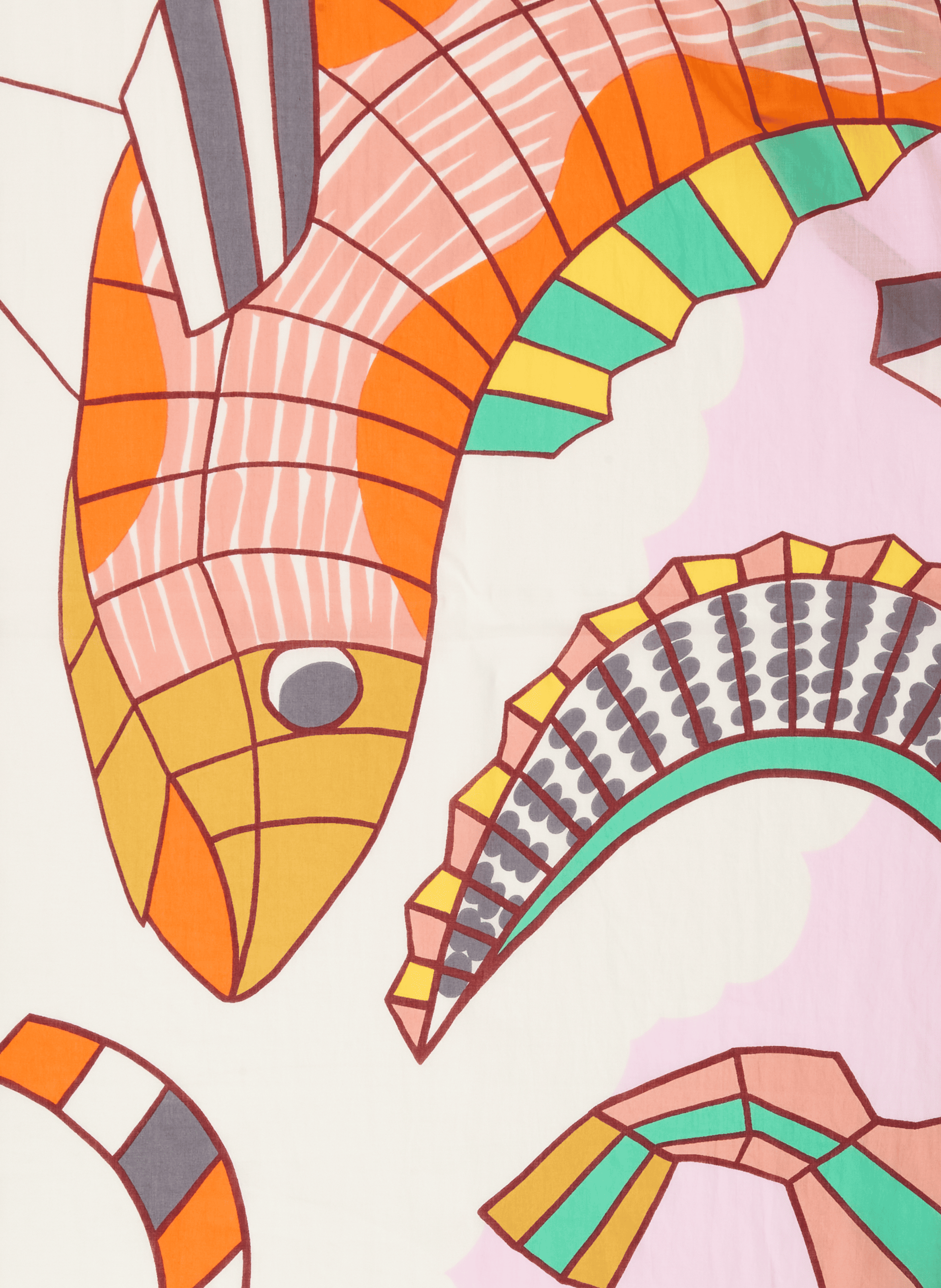 Foulard Cerfs Volants INOUITOOSH Rose